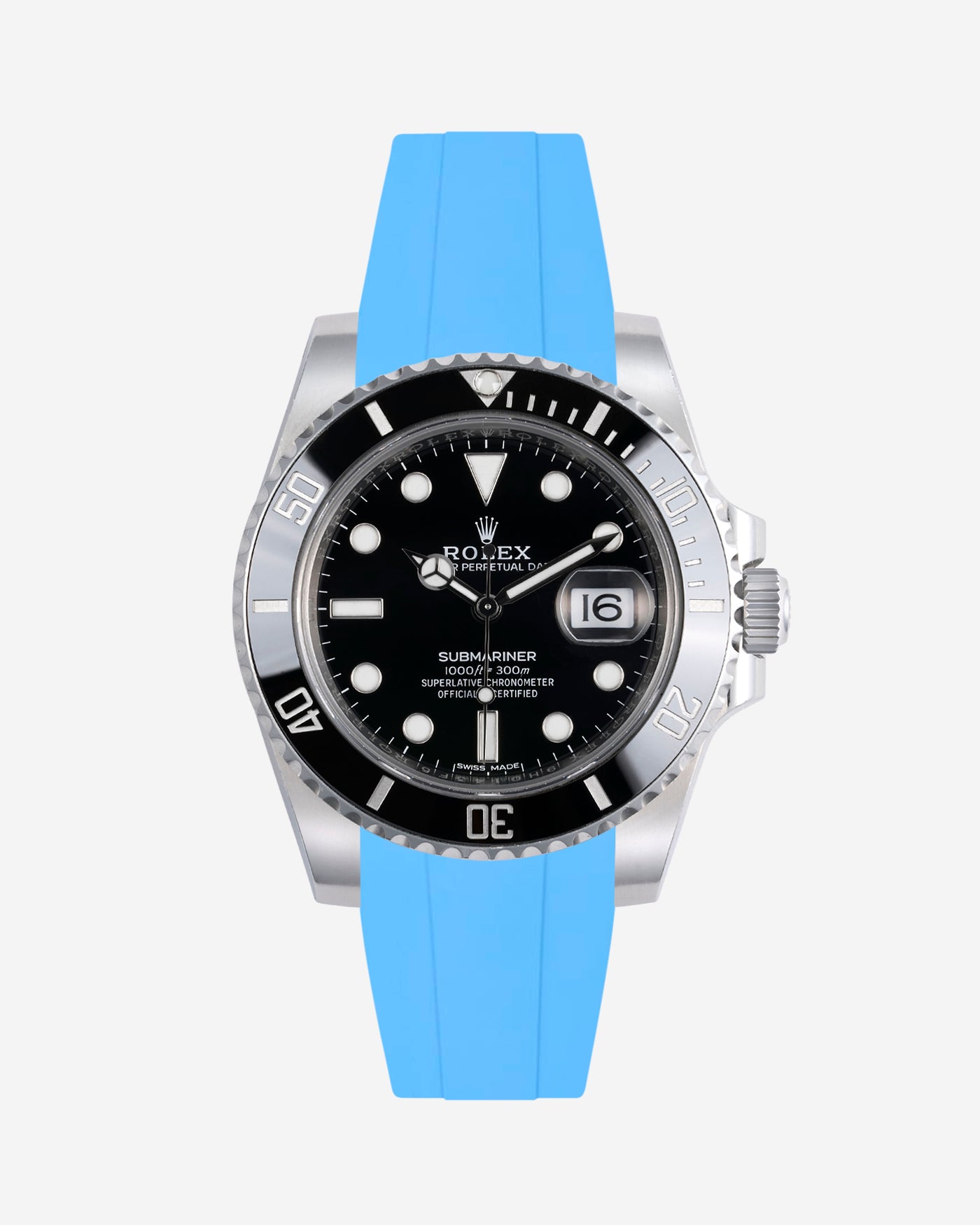 Wristbuddys Wristbuddy Klockarmband klockband rubberstrap rubber strap black svart black buckle clasp integrated premium rubber Rolex Submariner 16610, Rolex Submariner 116610, Rolex Submariner 14060, Rolex Submariner 114060 uhrenband rubber straps integrated replacement strap oysterflex KAUTSCHUKARMBAND uhrenband bracelet Urrem bracelet de montre cinturino per orologio cinturino dell'orologio horlogeband correa de reloj Uhrenarmband Uhrarmband rolex submariner