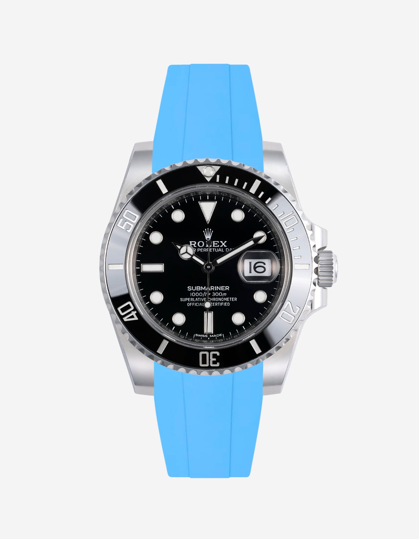 Wristbuddys Wristbuddy Klockarmband klockband rubberstrap rubber strap black svart black buckle clasp integrated premium rubber Rolex Submariner 16610, Rolex Submariner 116610, Rolex Submariner 14060, Rolex Submariner 114060 uhrenband rubber straps integrated replacement strap oysterflex KAUTSCHUKARMBAND uhrenband bracelet Urrem bracelet de montre cinturino per orologio cinturino dell'orologio horlogeband correa de reloj Uhrenarmband Uhrarmband rolex submariner