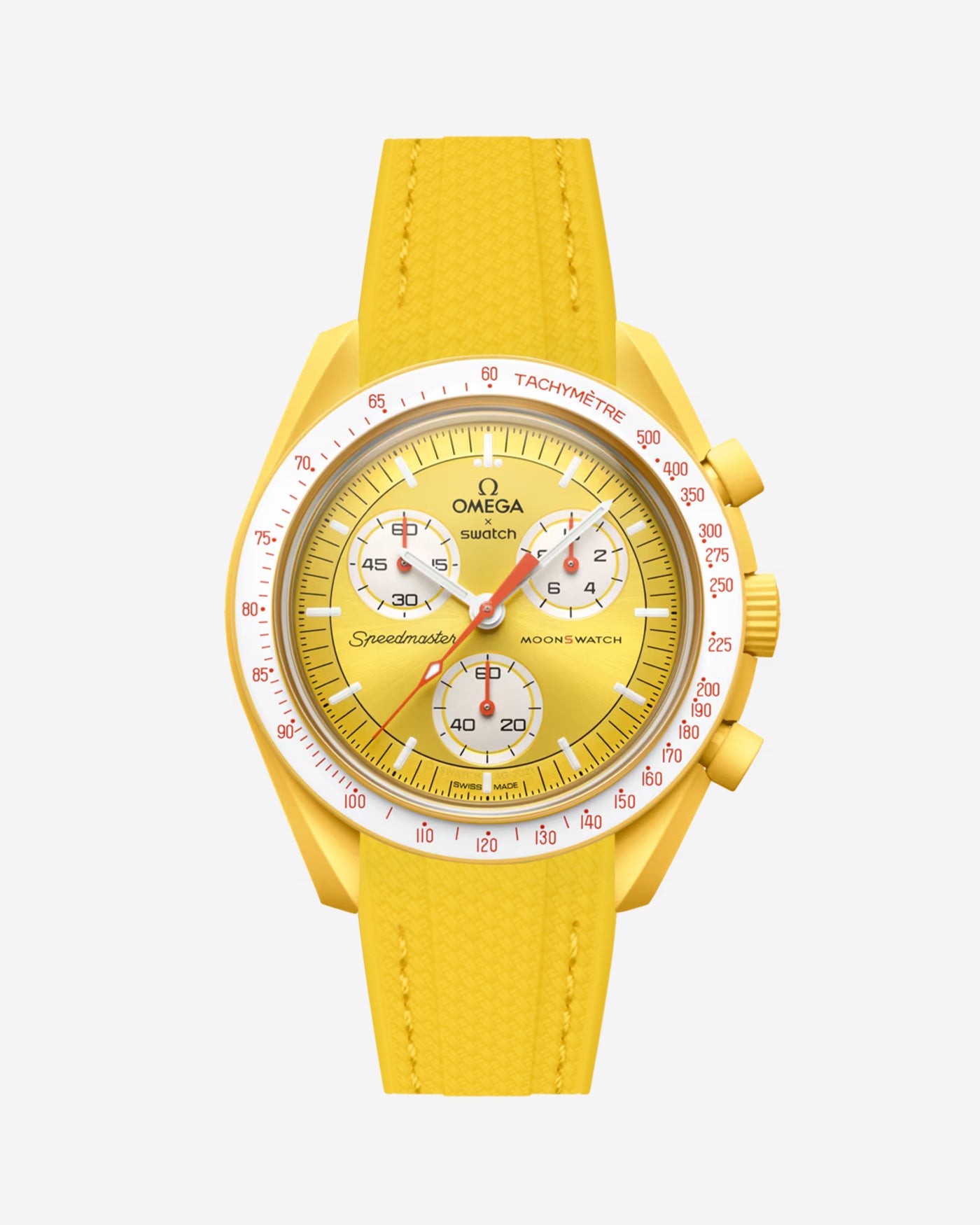 Omega X Swatch MoonSwatch Mission to Jupiter Moonwatch Speedmaster Professional Wristbuddys Wristbuddy Klockarmband klockband rubberstrap rubber strap horus black svart Mission to Mercury, mission to moon, moonswatches moonwatch best rubber perpetual straps intergrated gel yellow mission to sun sonnen solen