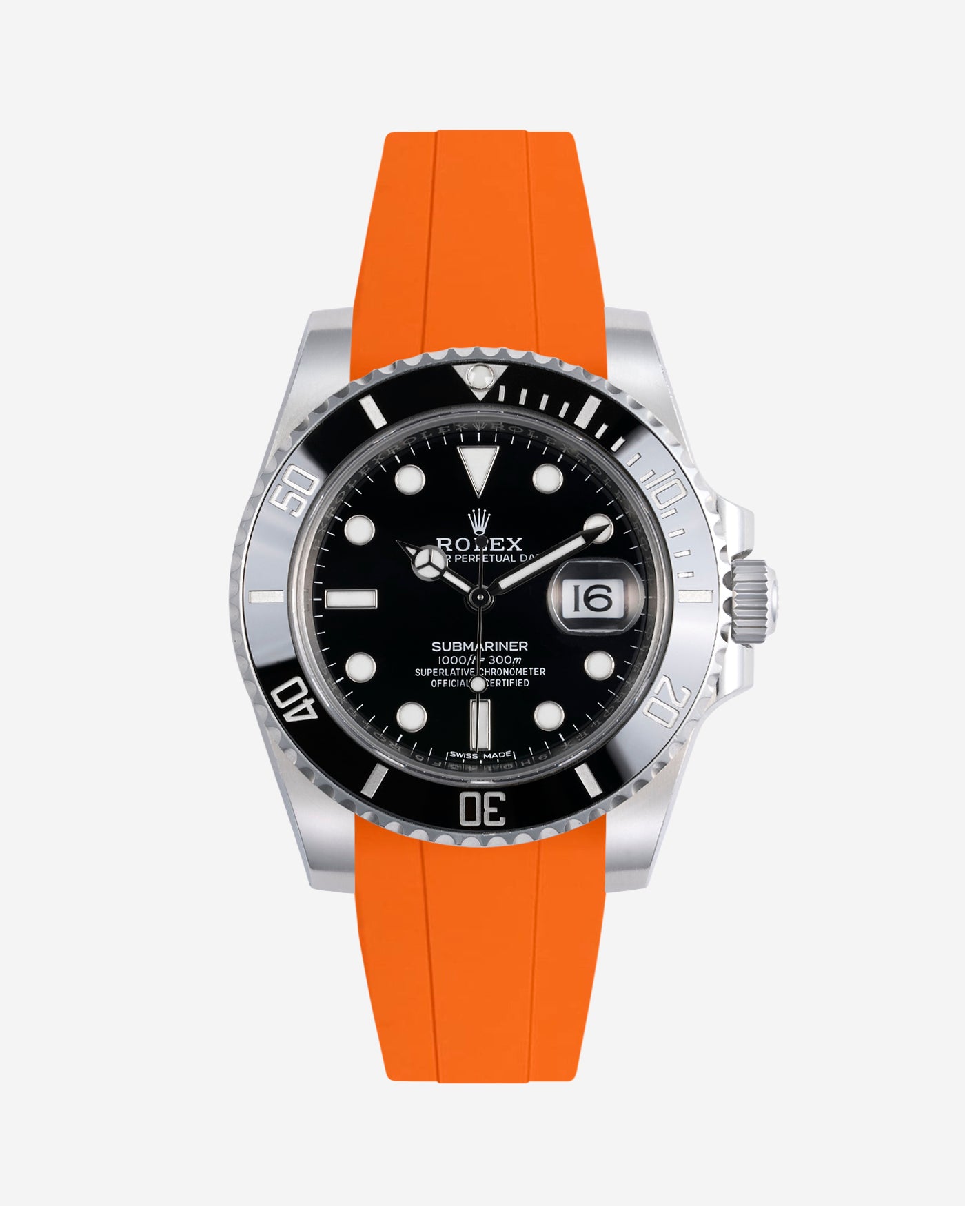 Wristbuddys Wristbuddy Klockarmband klockband rubberstrap rubber strap black svart black buckle clasp integrated premium rubber Rolex Submariner 16610, Rolex Submariner 116610, Rolex Submariner 14060, Rolex Submariner 114060 uhrenband rubber straps integrated replacement strap oysterflex KAUTSCHUKARMBAND uhrenband bracelet Urrem bracelet de montre cinturino per orologio cinturino dell'orologio horlogeband correa de reloj Uhrenarmband Uhrarmband rolex submariner