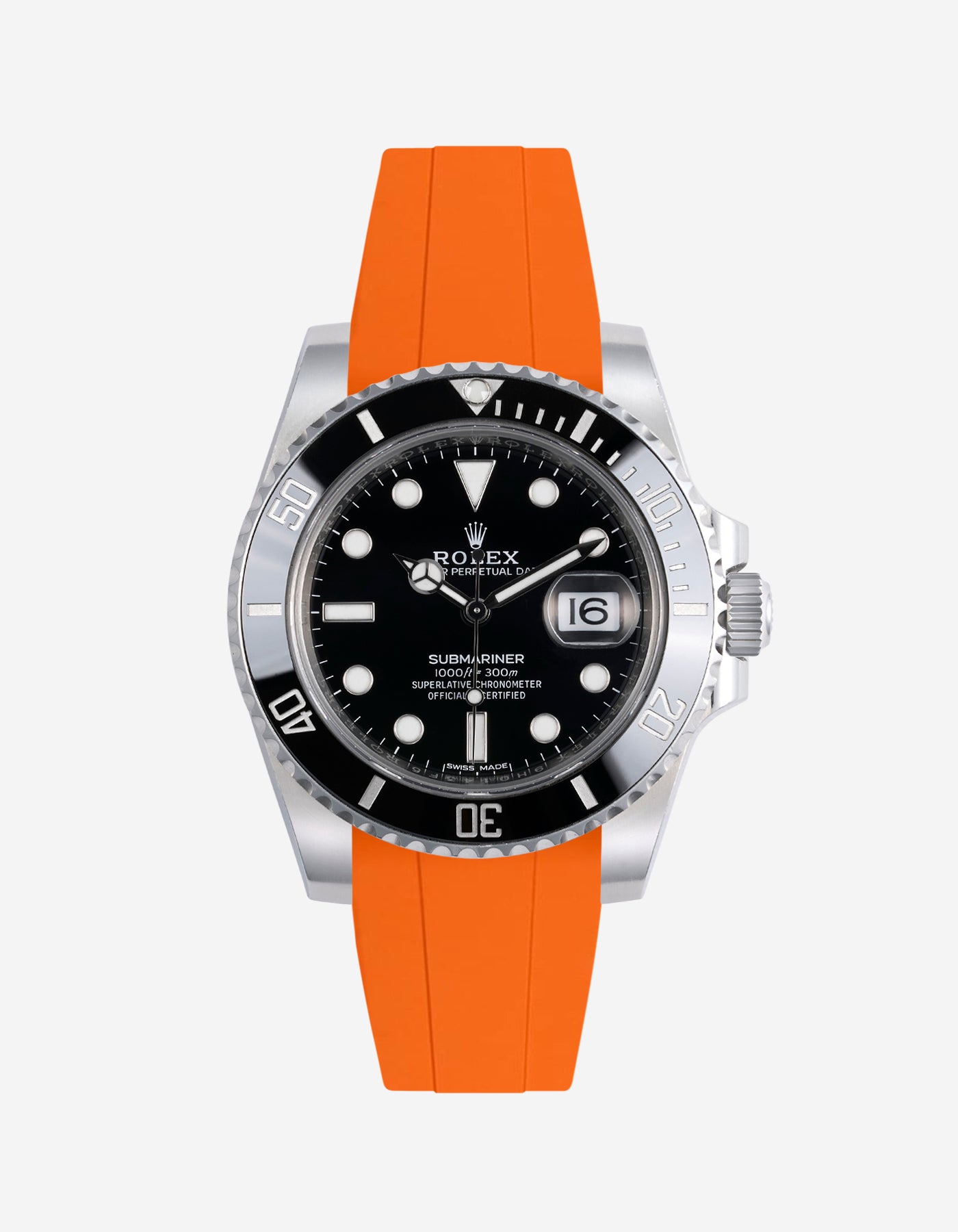 Wristbuddys Wristbuddy Klockarmband klockband rubberstrap rubber strap black svart black buckle clasp integrated premium rubber Rolex Submariner 16610, Rolex Submariner 116610, Rolex Submariner 14060, Rolex Submariner 114060 uhrenband rubber straps integrated replacement strap oysterflex KAUTSCHUKARMBAND uhrenband bracelet Urrem bracelet de montre cinturino per orologio cinturino dell'orologio horlogeband correa de reloj Uhrenarmband Uhrarmband rolex submariner
