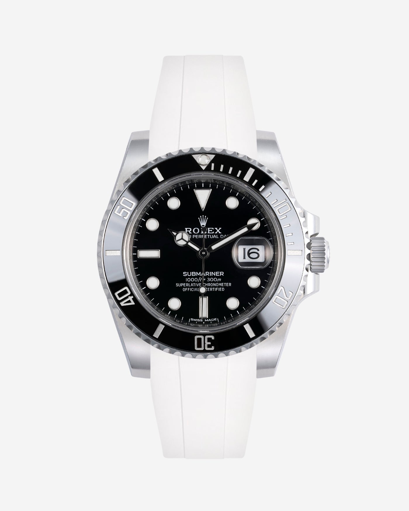 Wristbuddys Wristbuddy Klockarmband klockband rubberstrap rubber strap black svart black buckle clasp integrated premium rubber Rolex Submariner 16610, Rolex Submariner 116610, Rolex Submariner 14060, Rolex Submariner 114060 uhrenband rubber straps integrated replacement strap oysterflex KAUTSCHUKARMBAND uhrenband bracelet Urrem bracelet de montre cinturino per orologio cinturino dell'orologio horlogeband correa de reloj Uhrenarmband Uhrarmband rolex submariner