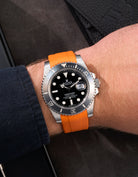 Wristbuddys Wristbuddy Klockarmband klockband rubberstrap rubber strap black svart black buckle clasp integrated premium rubber Rolex Submariner 16610, Rolex Submariner 116610, Rolex Submariner 14060, Rolex Submariner 114060 uhrenband rubber straps integrated replacement strap oysterflex KAUTSCHUKARMBAND uhrenband bracelet Urrem bracelet de montre cinturino per orologio cinturino dell'orologio horlogeband correa de reloj Uhrenarmband Uhrarmband rolex submariner