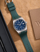 tissot prx straps powermatic 80 rubber perfect fit straps for tissot prx replacement Bracelet alternatives Aftermarket bands Custom straps Wristband choices Rubber band collection upgrades High-quality bands Watch accessories Strap Watchband green grön grun