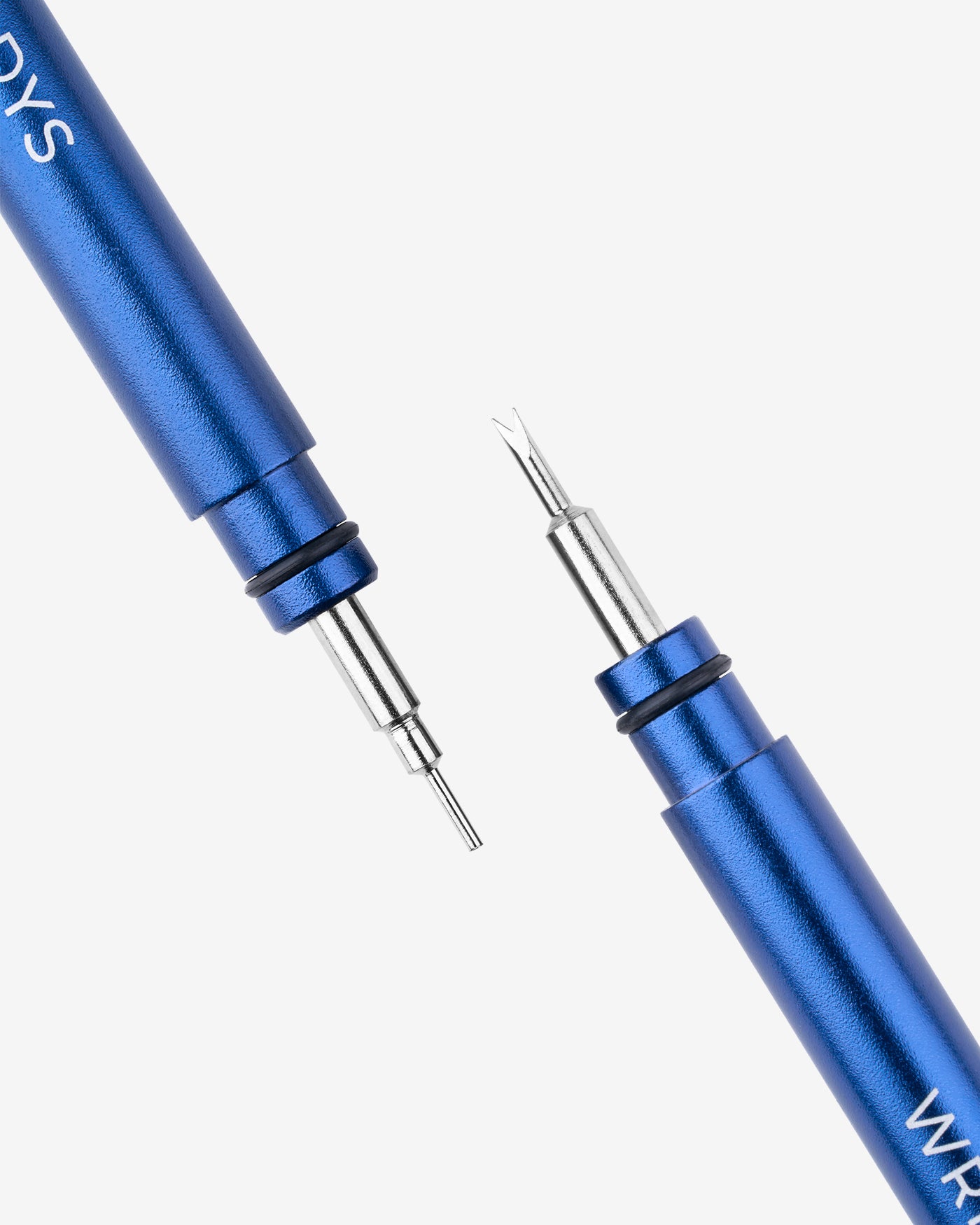 Opened spring bar tool white background