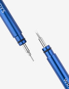 Opened spring bar tool white background