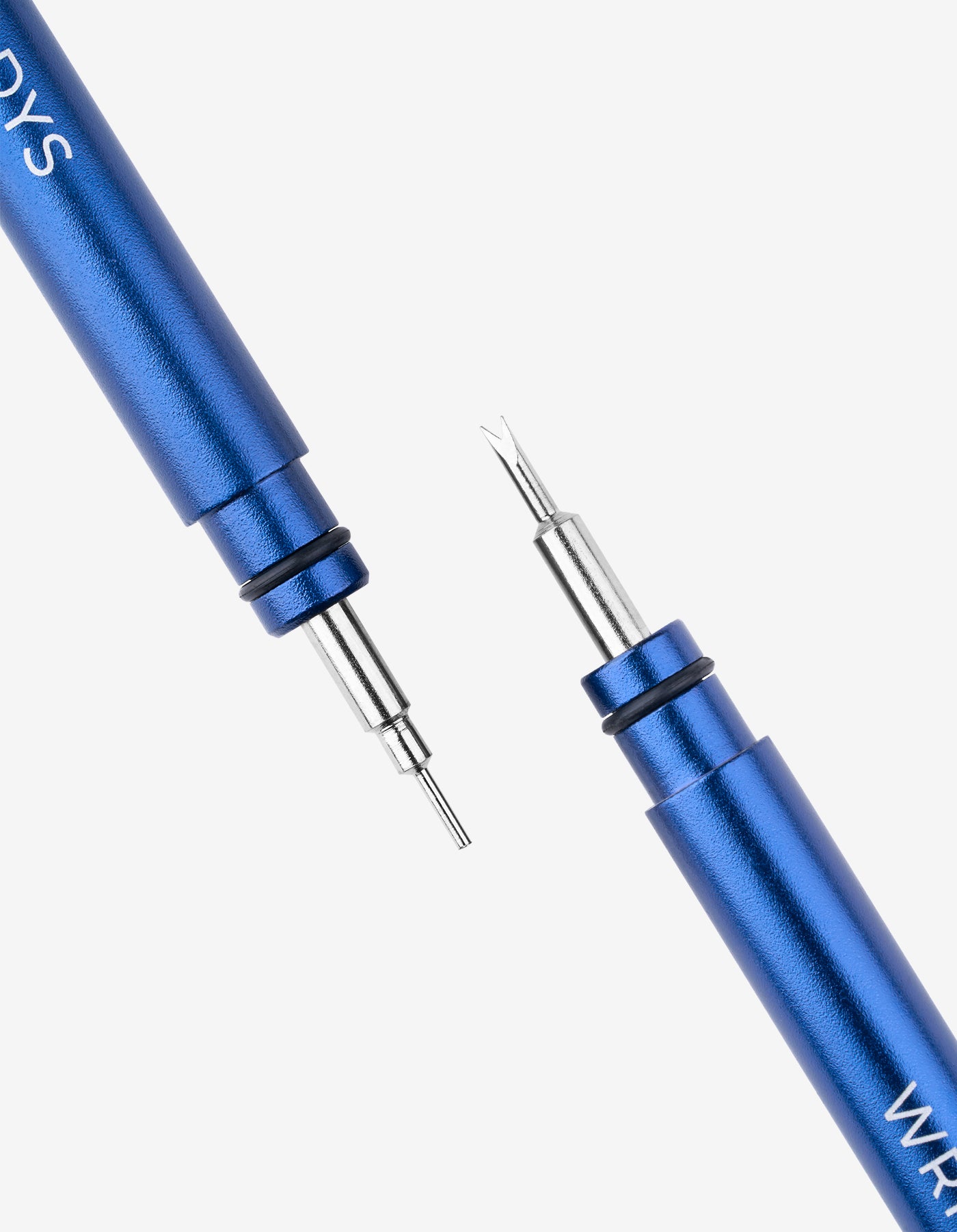 Opened spring bar tool white background