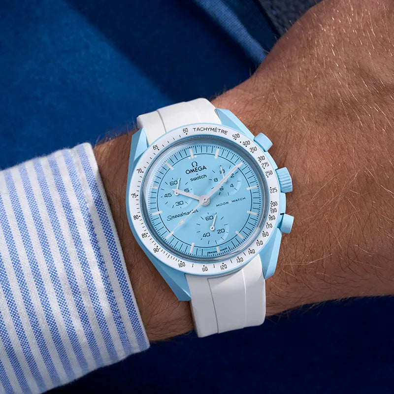 White rubber strap for Mission to Uranus