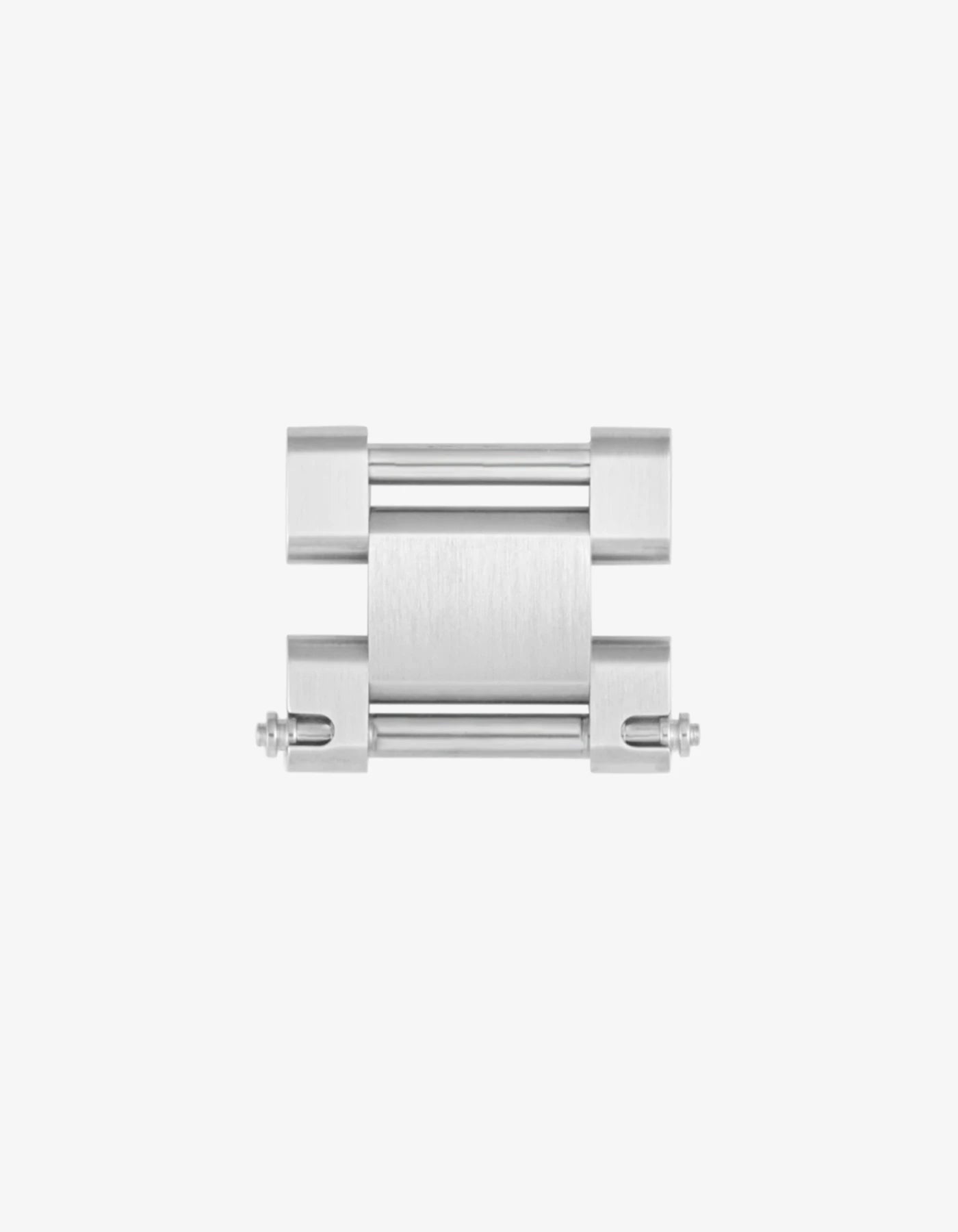 Rolex Jubilee clasp adapter for rubber strap in 316L stainless steel front view