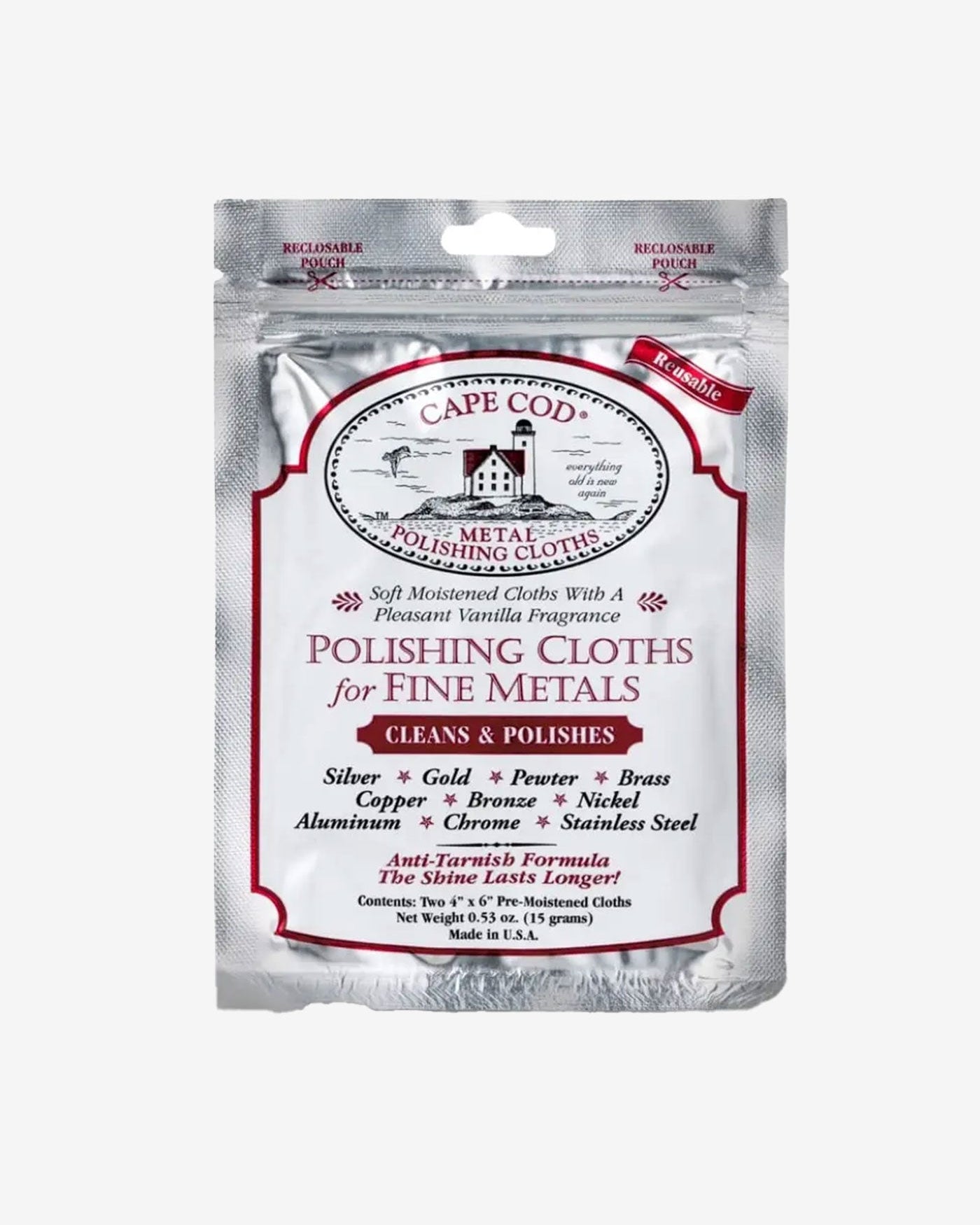 Cape Cod Polish - Polishing Cloths, Stainless Steel & Fine Metals - Wristbuddys