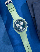 Omega X Swatch MoonSwatch Mission to Jupiter Moonwatch Speedmaster Professional Wristbuddys Wristbuddy Klockarmband klockband rubberstrap rubber strap horus black svart Mission to Mercury, mission to moon, moonswatches moonwatch best rubber perpetual straps intergrated mission to earth mint green