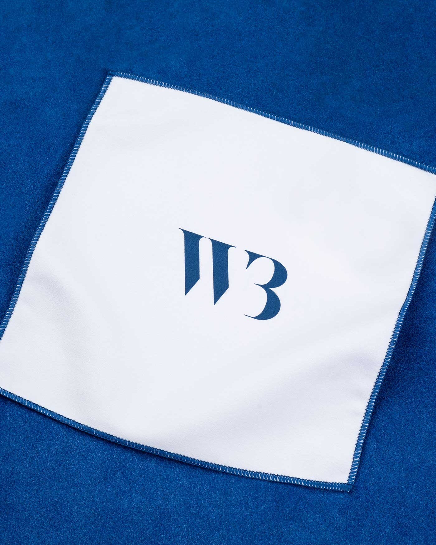 Polishing Cloth on a blue background