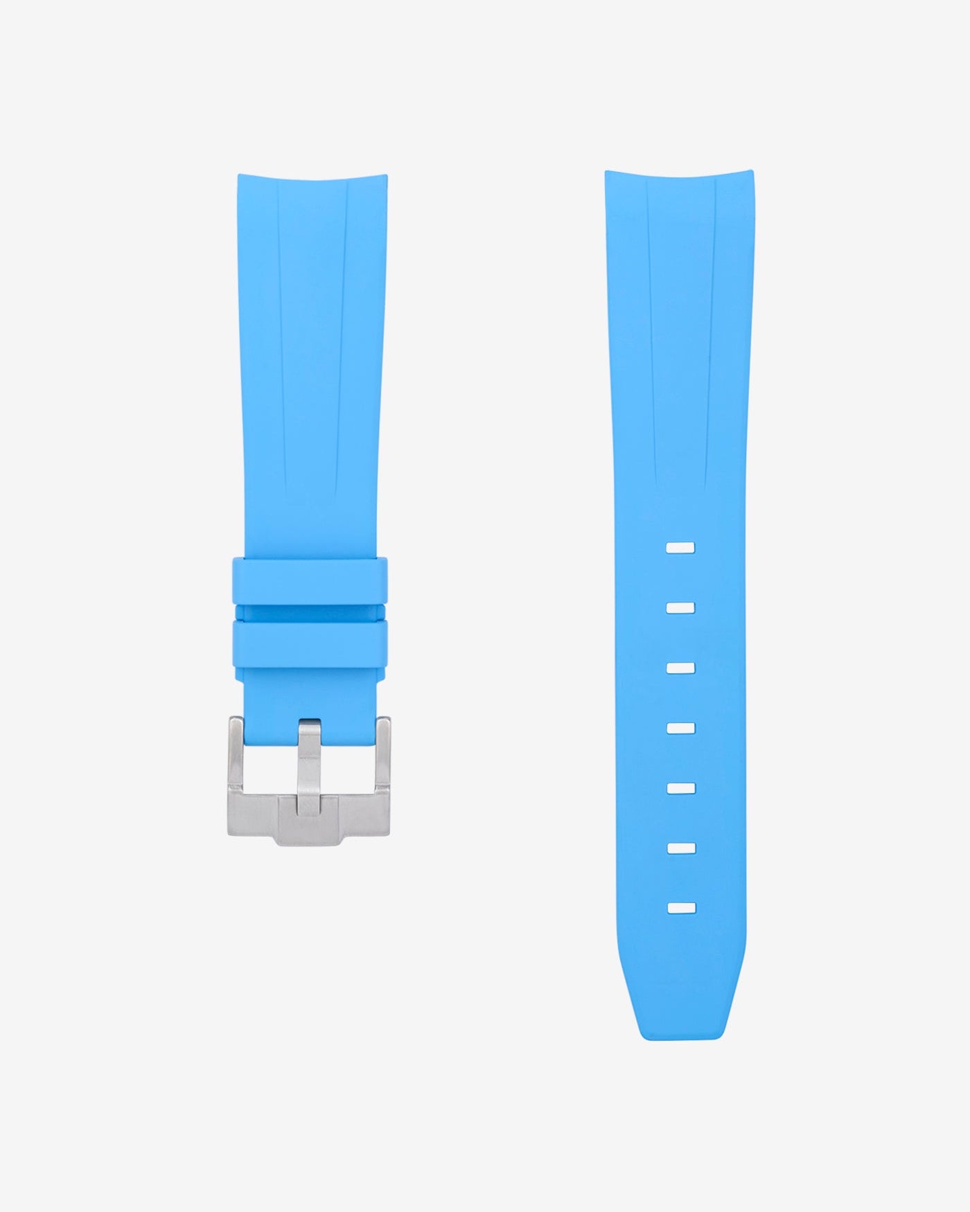 Wristbuddys Wristbuddy Klockarmband klockband rubberstrap rubber strap horus black svart black buckle clasp integrated premium rubber Rolex Submariner 16610, Rolex Submariner 116610, Rolex Submariner 14060, Rolex Submariner 114060 uhrenband rubber straps integrated turkos turquoise light blue capri blue