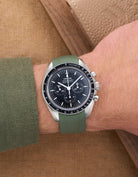Wristbuddys wrist buddy wristbuddies Rubber Watch Strap watch band watchband klockarmband klockband uhrenband uhranarmband Kautschukband cinturino in gomma montre cinturino per orologio Omega Speedmaster Professional 3861 MoonWatch Rolex Submariner Rolex Sub moonSwatch curved rubber fkm best rubber strap band replacement integrated curved rubber FKM vulcanized best quality strap size lug width 20mm verde grun grön green british dark green  military green