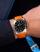 Wristbuddys Wristbuddy Klockarmband klockband rubberstrap rubber strap horus black svart black buckle clasp integrated premium rubber Rolex Submariner 16610, Rolex Submariner 116610, Rolex Submariner 14060, Rolex Submariner 114060 Rolex explorer 214270 14270 explorer club uhrenband rubber straps integrated black svart white blanco green blue orange hvit weiss schwartz