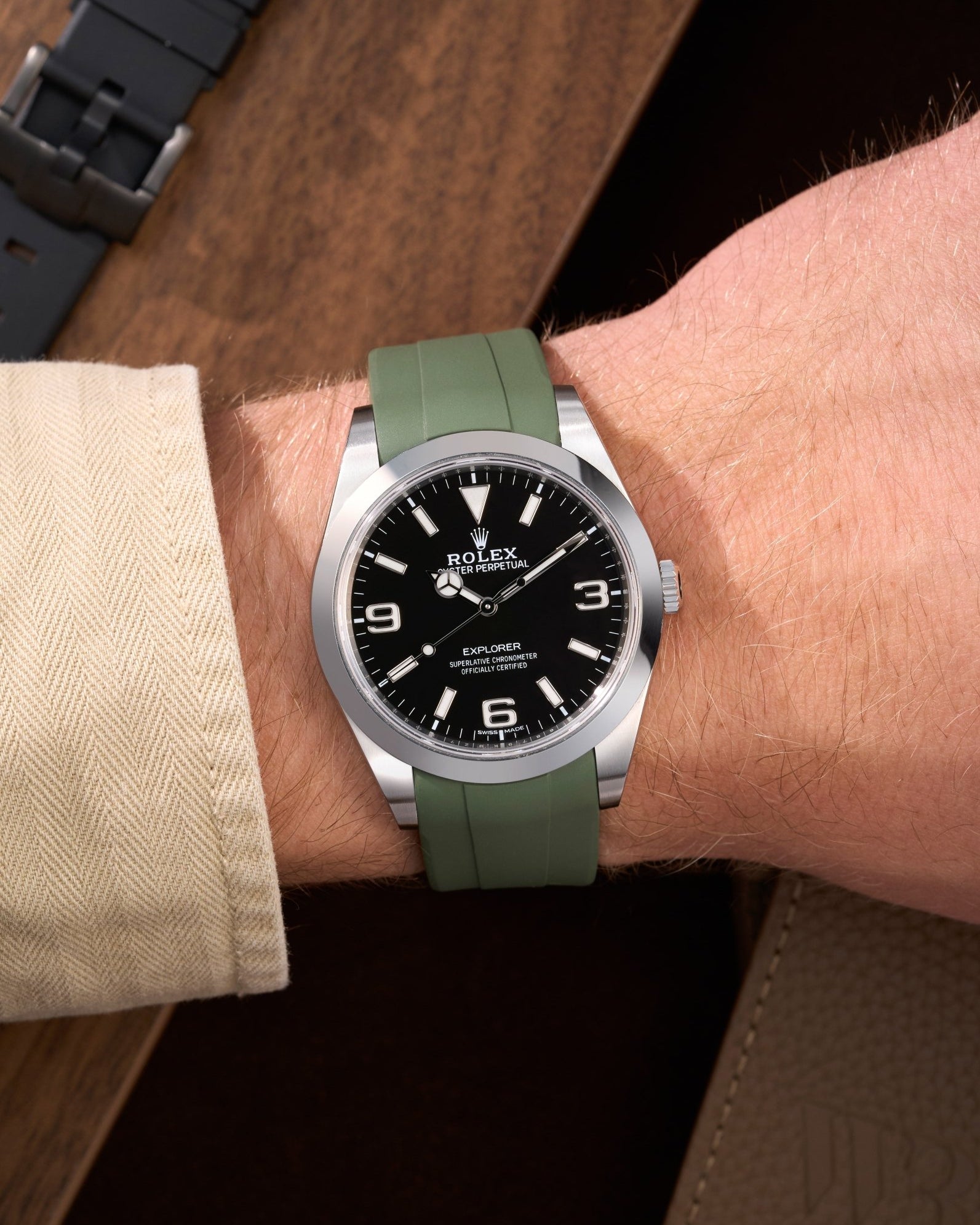 Wristbuddys Wristbuddy Klockarmband klockband rubberstrap rubber strap horus black svart black buckle clasp integrated premium rubber Rolex Submariner 16610, Rolex Submariner 116610, Rolex Submariner 14060, Rolex Submariner 114060 Rolex explorer 214270 14270 explorer club uhrenband rubber straps integrated black svart white blanco green blue orange hvit weiss schwartz