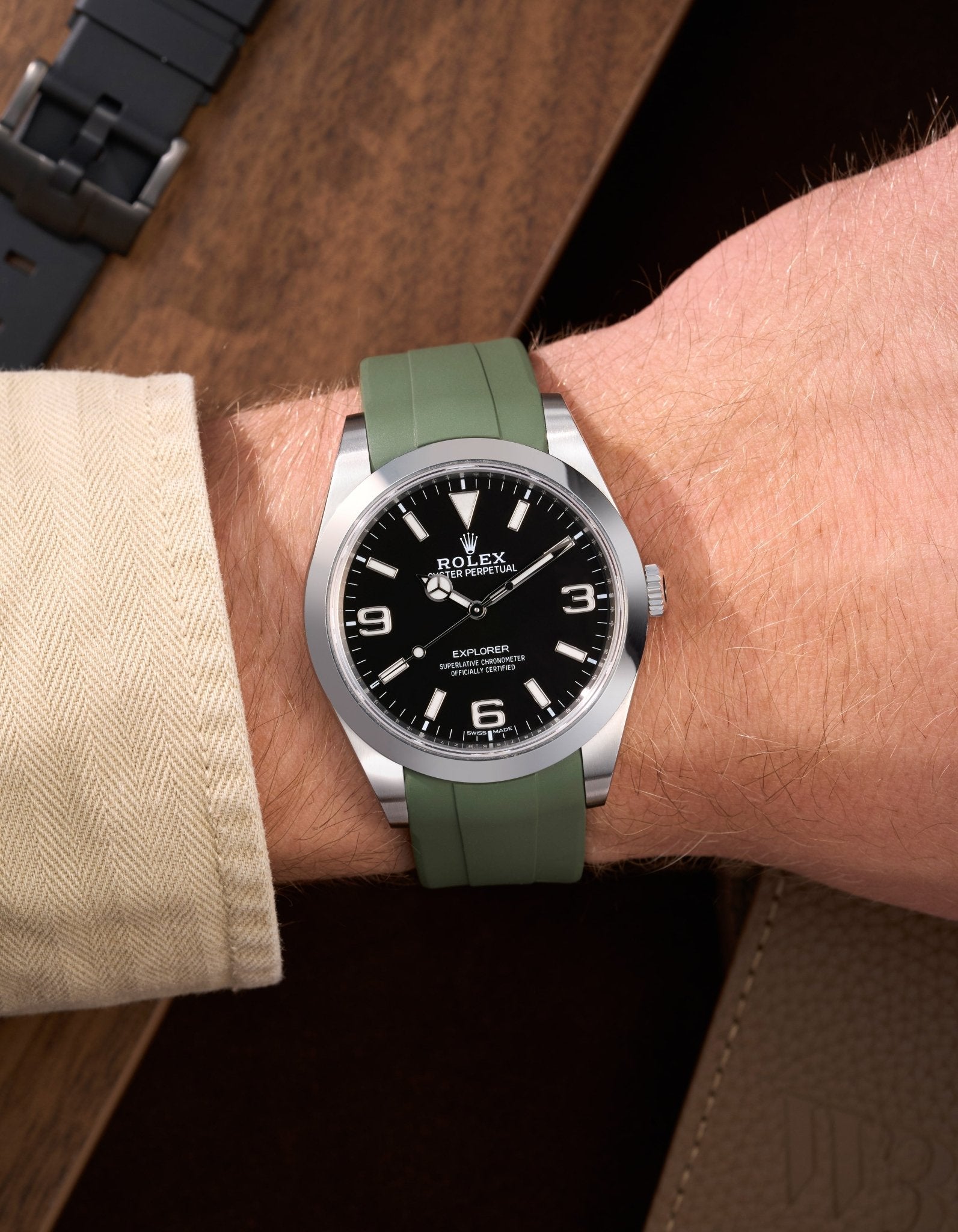 Wristbuddys Wristbuddy Klockarmband klockband rubberstrap rubber strap horus black svart black buckle clasp integrated premium rubber Rolex Submariner 16610, Rolex Submariner 116610, Rolex Submariner 14060, Rolex Submariner 114060 Rolex explorer 214270 14270 explorer club uhrenband rubber straps integrated black svart white blanco green blue orange hvit weiss schwartz