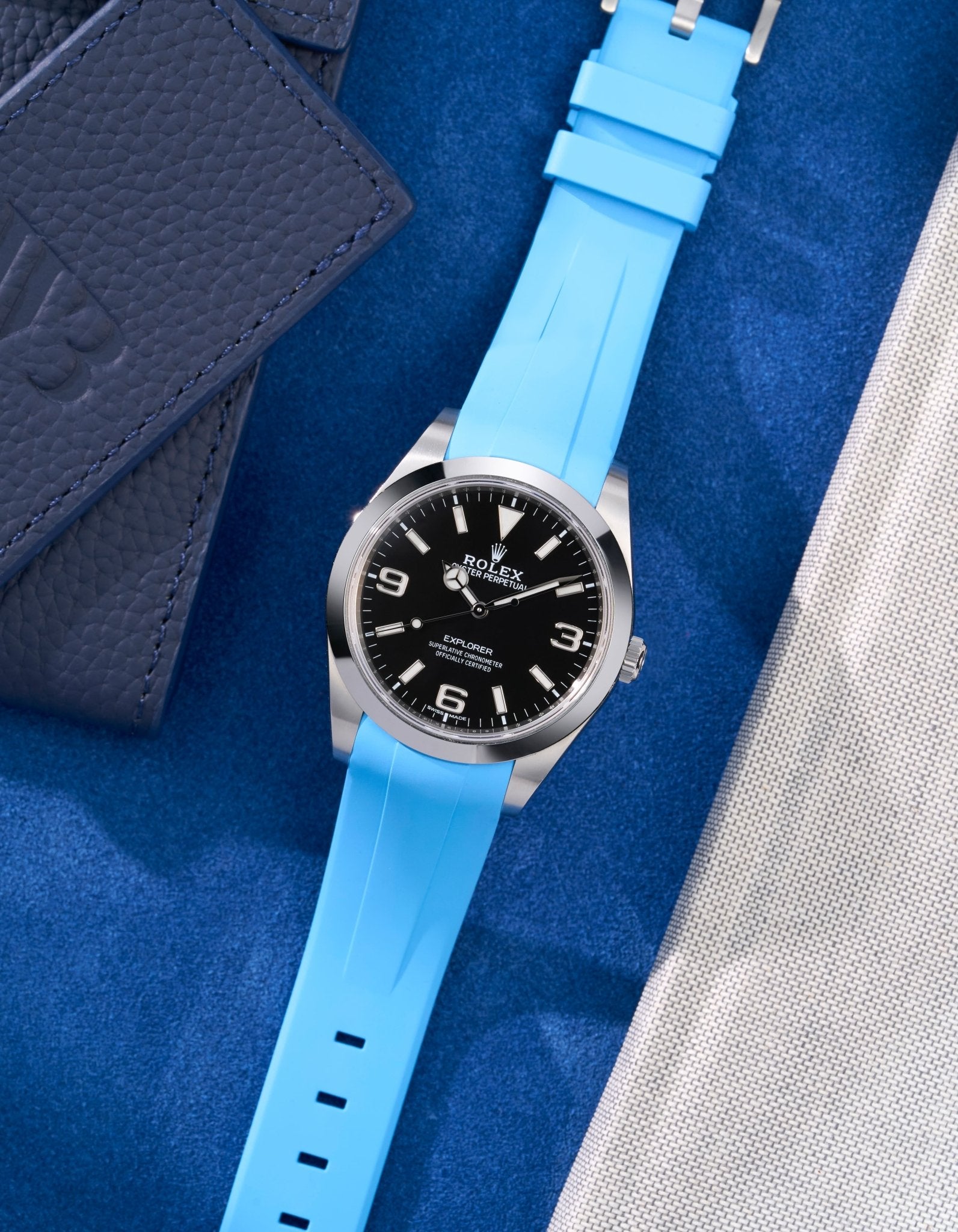 Wristbuddys Wristbuddy Klockarmband klockband rubberstrap rubber strap horus black svart black buckle clasp integrated premium rubber Rolex Submariner 16610, Rolex Submariner 116610, Rolex Submariner 14060, Rolex Submariner 114060 Rolex explorer 214270 14270 explorer club uhrenband rubber straps integrated black svart white blanco green blue orange hvit weiss schwartz