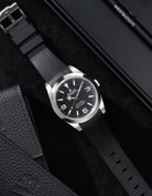 Wristbuddys Wristbuddy Klockarmband klockband rubberstrap rubber strap horus black svart black buckle clasp integrated premium rubber Rolex Submariner 16610, Rolex Submariner 116610, Rolex Submariner 14060, Rolex Submariner 114060 Rolex explorer 214270 14270 explorer club uhrenband rubber straps integrated black svart white blanco green blue orange hvit weiss schwartz