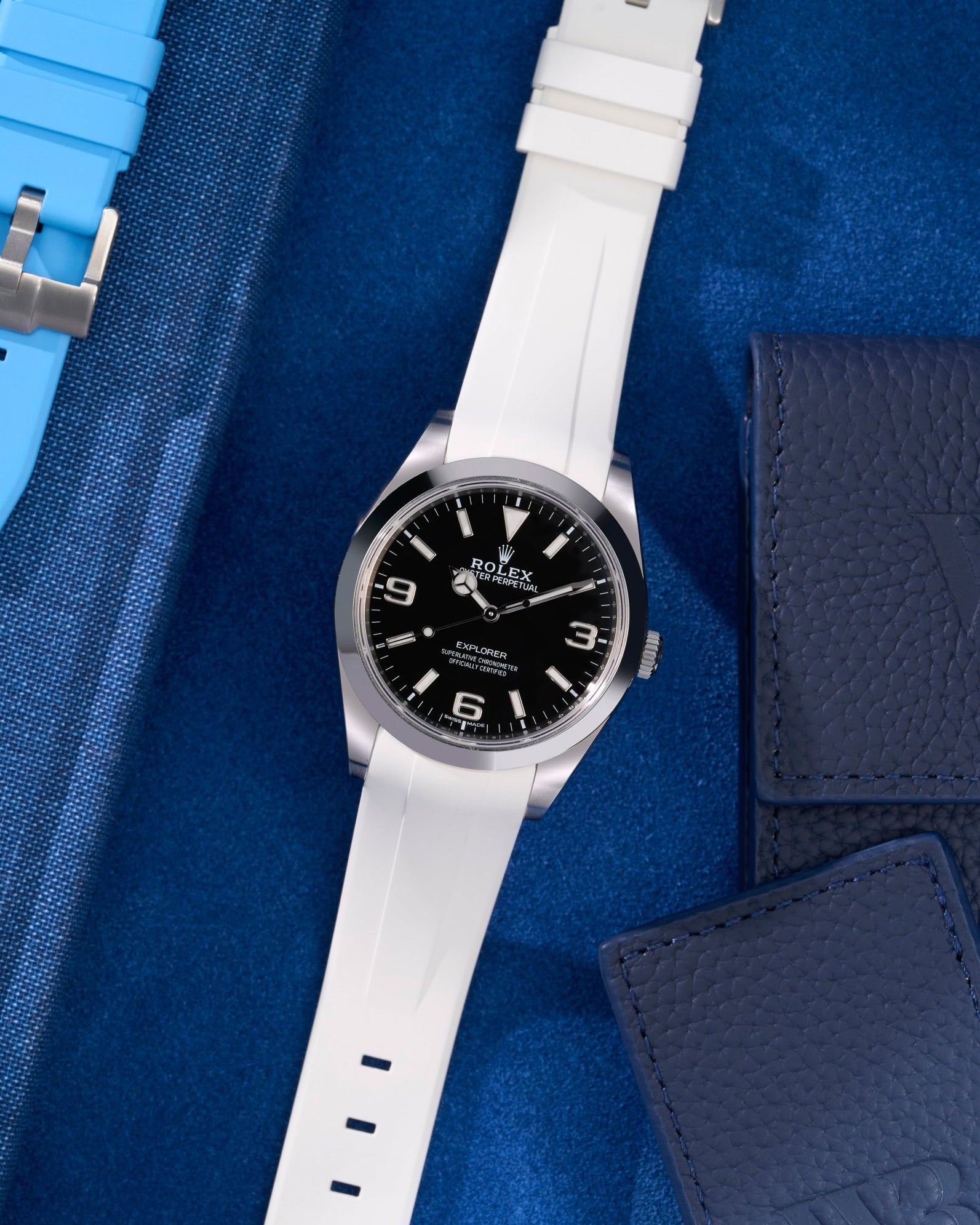 Wristbuddys Wristbuddy Klockarmband klockband rubberstrap rubber strap horus black svart black buckle clasp integrated premium rubber Rolex Submariner 16610, Rolex Submariner 116610, Rolex Submariner 14060, Rolex Submariner 114060 Rolex explorer 214270 14270 explorer club uhrenband rubber straps integrated black svart white blanco green blue orange hvit weiss schwartz