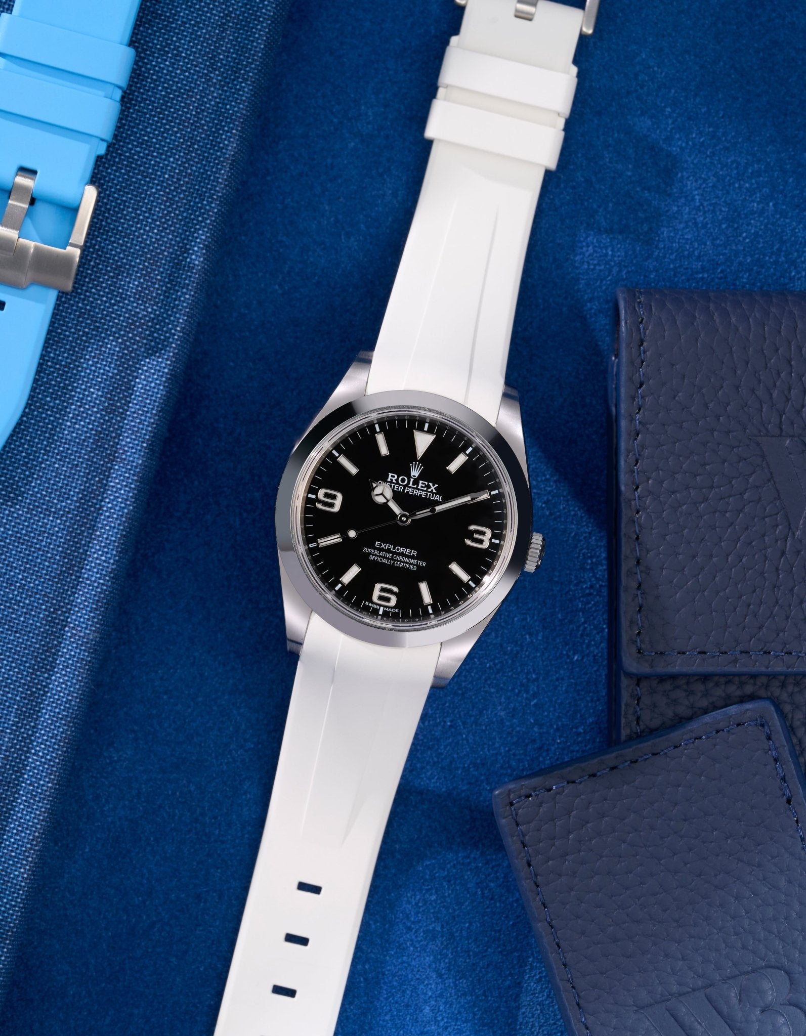 Wristbuddys Wristbuddy Klockarmband klockband rubberstrap rubber strap horus black svart black buckle clasp integrated premium rubber Rolex Submariner 16610, Rolex Submariner 116610, Rolex Submariner 14060, Rolex Submariner 114060 Rolex explorer 214270 14270 explorer club uhrenband rubber straps integrated black svart white blanco green blue orange hvit weiss schwartz