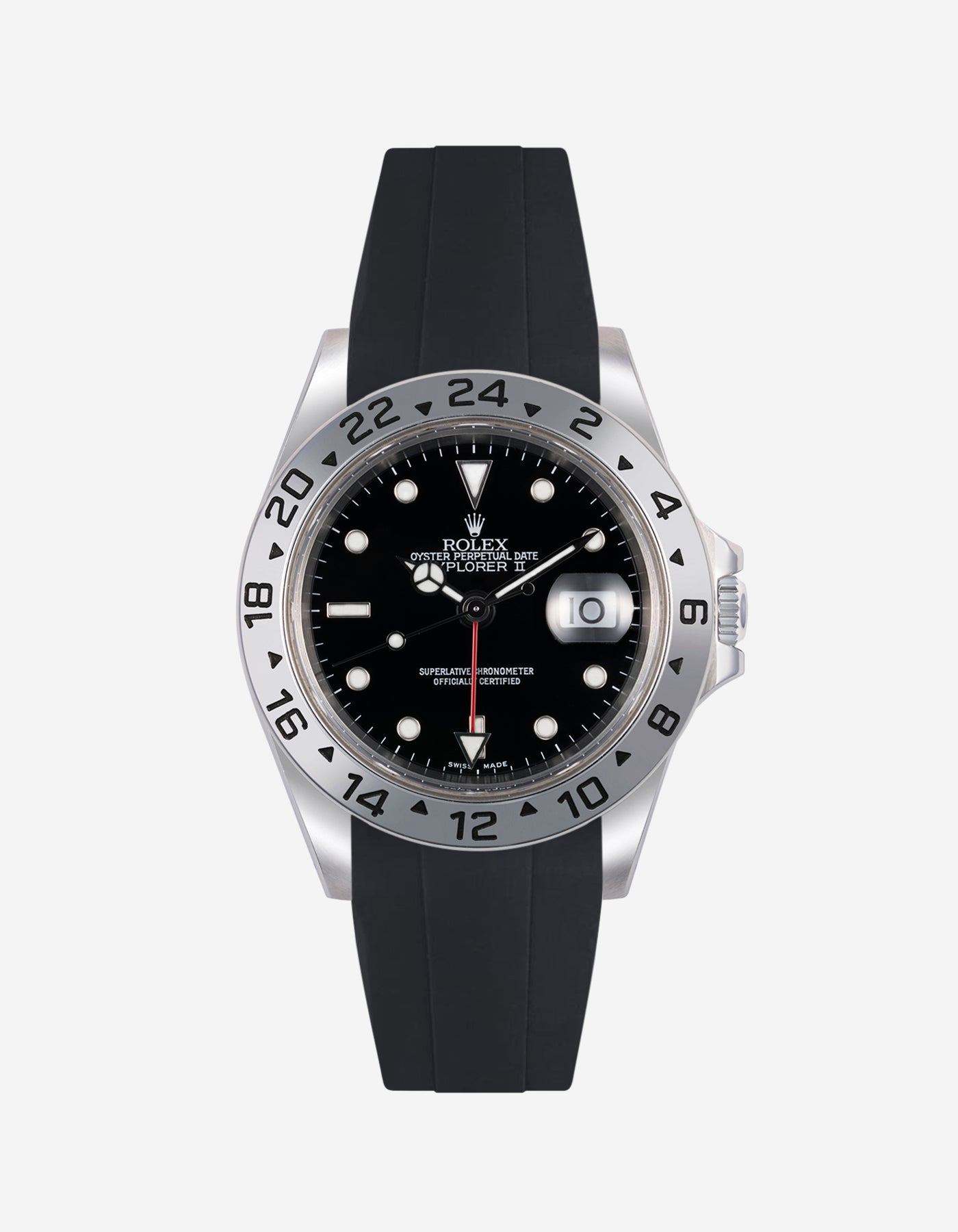 FKM Rubber Strap for Rolex Explorer II 16570 | Wristbuddys.com