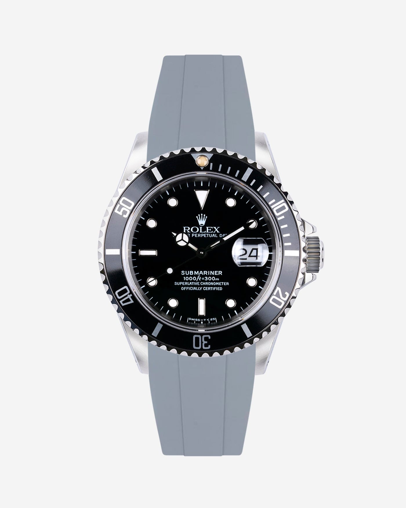 Wristbuddys Wristbuddy Klockarmband klockband rubberstrap rubber strap black svart black buckle clasp integrated premium rubber Rolex Submariner 16610, Rolex Submariner 116610, Rolex Submariner 14060, Rolex Submariner 114060 uhrenband rubber straps integrated replacement strap oysterflex KAUTSCHUKARMBAND uhrenband bracelet Urrem bracelet de montre cinturino per orologio cinturino dell'orologio horlogeband correa de reloj Uhrenarmband Uhrarmband rolex submariner