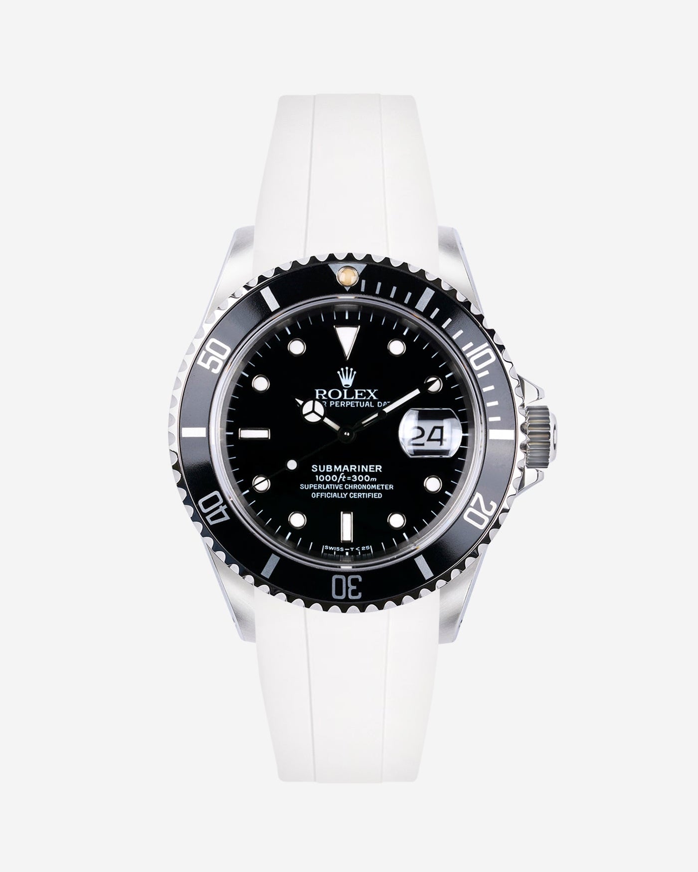 Wristbuddys Wristbuddy Klockarmband klockband rubberstrap rubber strap black svart black buckle clasp integrated premium rubber Rolex Submariner 16610, Rolex Submariner 116610, Rolex Submariner 14060, Rolex Submariner 114060 uhrenband rubber straps integrated replacement strap oysterflex KAUTSCHUKARMBAND uhrenband bracelet Urrem bracelet de montre cinturino per orologio cinturino dell'orologio horlogeband correa de reloj Uhrenarmband Uhrarmband rolex submariner