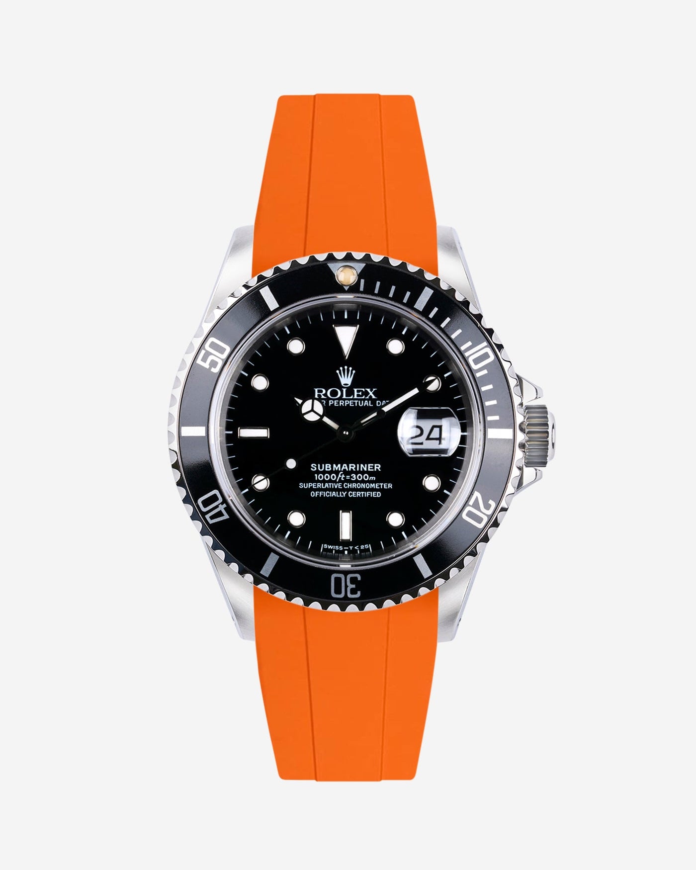 Wristbuddys Wristbuddy Klockarmband klockband rubberstrap rubber strap black svart black buckle clasp integrated premium rubber Rolex Submariner 16610, Rolex Submariner 116610, Rolex Submariner 14060, Rolex Submariner 114060 uhrenband rubber straps integrated replacement strap oysterflex KAUTSCHUKARMBAND uhrenband bracelet Urrem bracelet de montre cinturino per orologio cinturino dell'orologio horlogeband correa de reloj Uhrenarmband Uhrarmband rolex submariner
