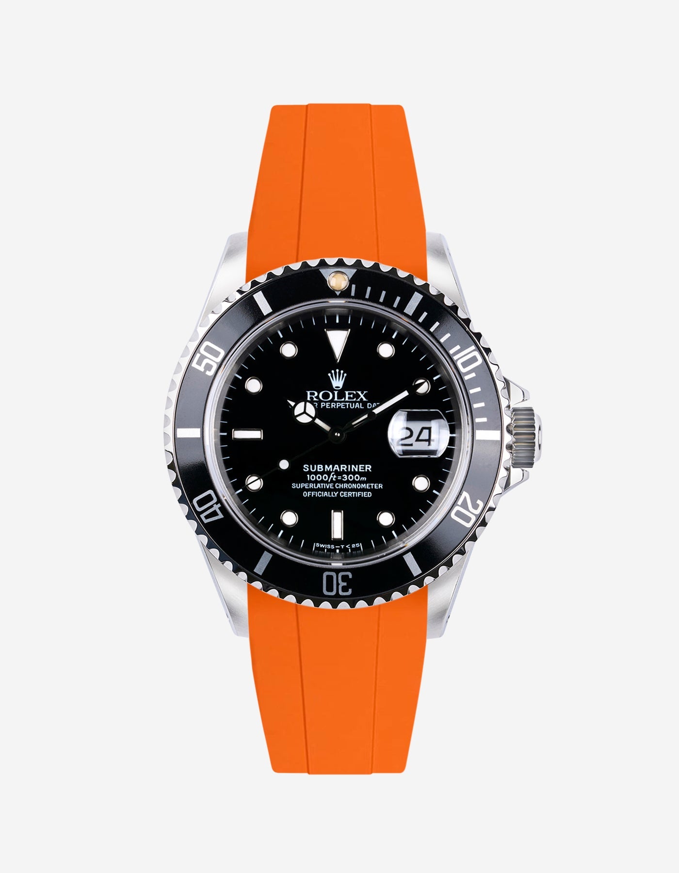 Wristbuddys Wristbuddy Klockarmband klockband rubberstrap rubber strap black svart black buckle clasp integrated premium rubber Rolex Submariner 16610, Rolex Submariner 116610, Rolex Submariner 14060, Rolex Submariner 114060 uhrenband rubber straps integrated replacement strap oysterflex KAUTSCHUKARMBAND uhrenband bracelet Urrem bracelet de montre cinturino per orologio cinturino dell'orologio horlogeband correa de reloj Uhrenarmband Uhrarmband rolex submariner