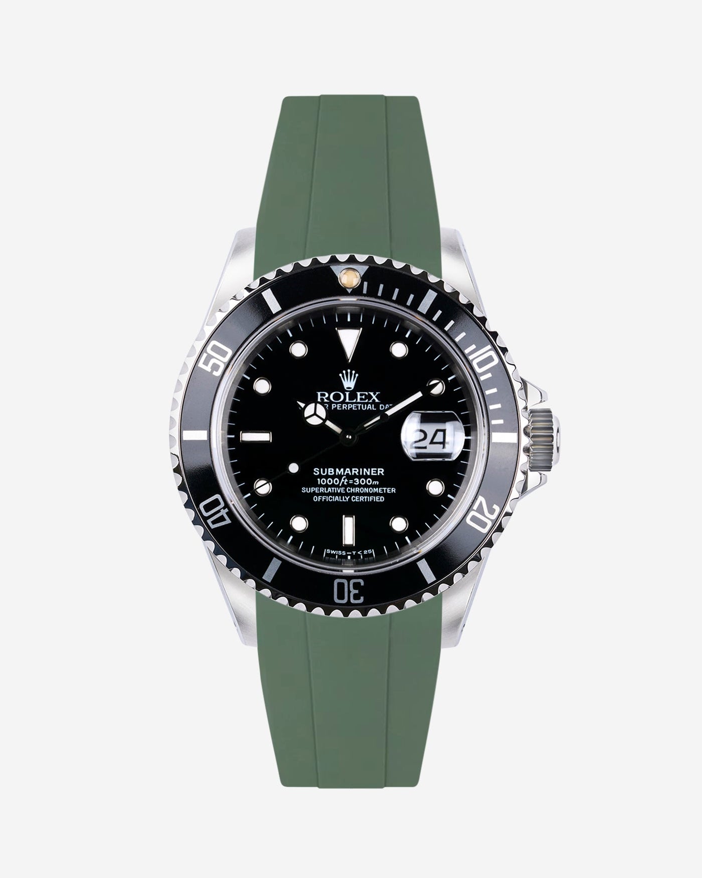 Wristbuddys Wristbuddy Klockarmband klockband rubberstrap rubber strap black svart black buckle clasp integrated premium rubber Rolex Submariner 16610, Rolex Submariner 116610, Rolex Submariner 14060, Rolex Submariner 114060 uhrenband rubber straps integrated replacement strap oysterflex KAUTSCHUKARMBAND uhrenband bracelet Urrem bracelet de montre cinturino per orologio cinturino dell'orologio horlogeband correa de reloj Uhrenarmband Uhrarmband rolex submariner