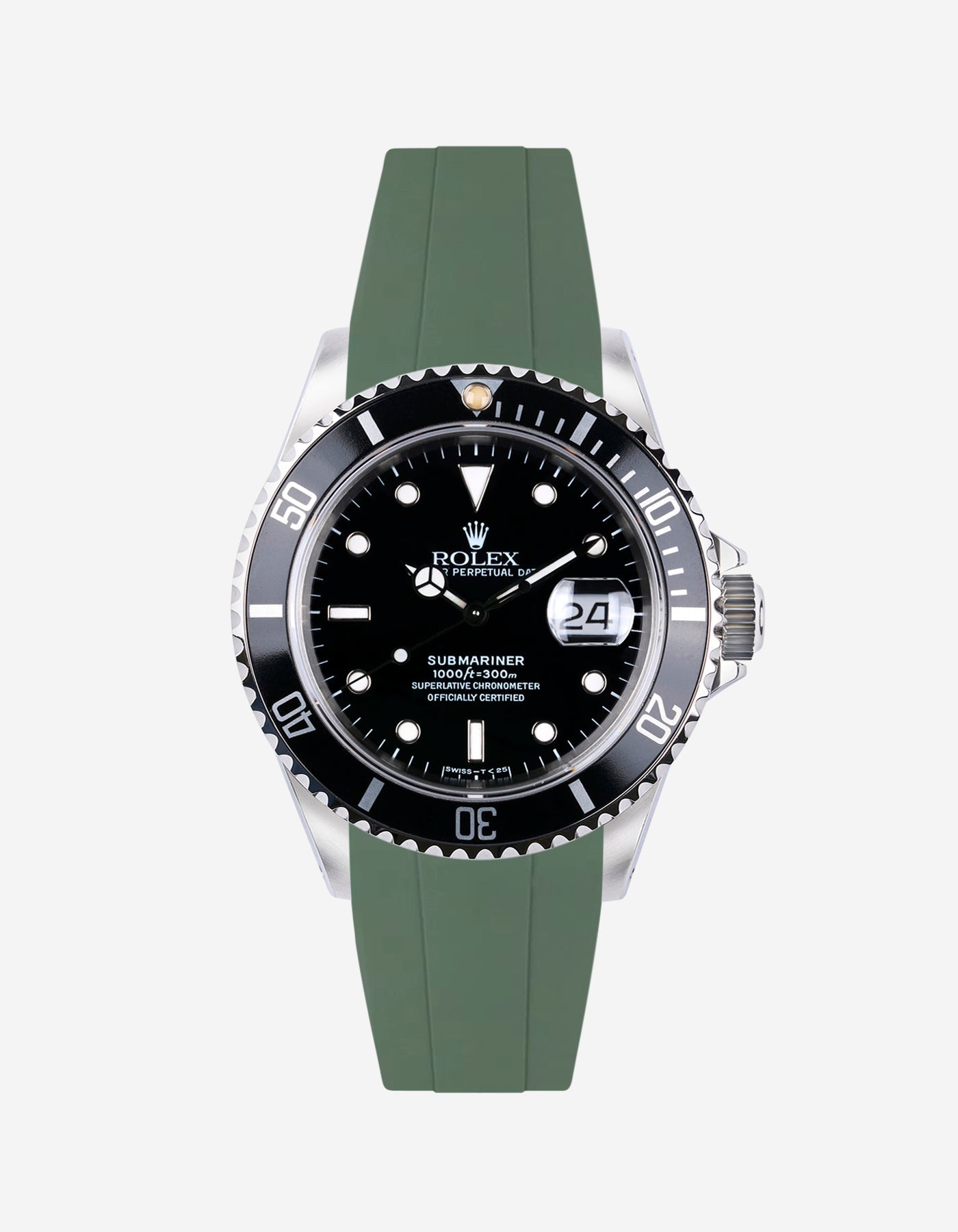 Wristbuddys Wristbuddy Klockarmband klockband rubberstrap rubber strap black svart black buckle clasp integrated premium rubber Rolex Submariner 16610, Rolex Submariner 116610, Rolex Submariner 14060, Rolex Submariner 114060 uhrenband rubber straps integrated replacement strap oysterflex KAUTSCHUKARMBAND uhrenband bracelet Urrem bracelet de montre cinturino per orologio cinturino dell'orologio horlogeband correa de reloj Uhrenarmband Uhrarmband rolex submariner