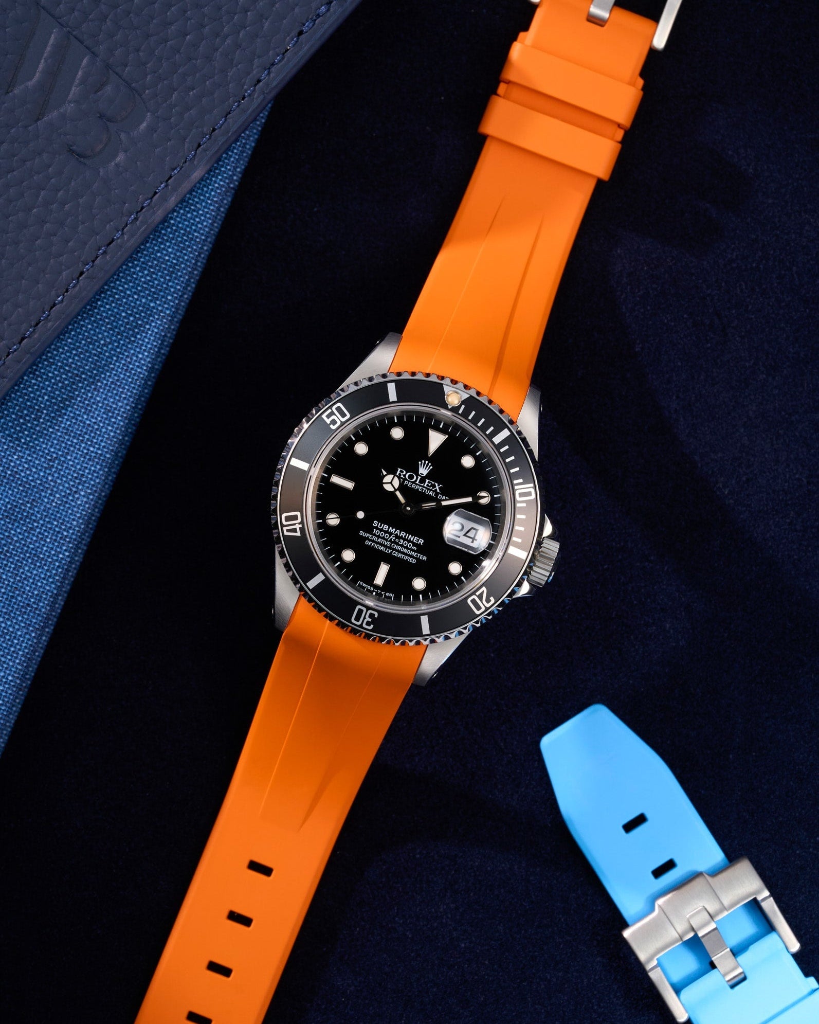 Wristbuddys Wristbuddy Klockarmband klockband rubberstrap rubber strap black svart black buckle clasp integrated premium rubber Rolex Submariner 16610, Rolex Submariner 116610, Rolex Submariner 14060, Rolex Submariner 114060 uhrenband rubber straps integrated replacement strap oysterflex KAUTSCHUKARMBAND uhrenband bracelet Urrem bracelet de montre cinturino per orologio cinturino dell'orologio horlogeband correa de reloj Uhrenarmband Uhrarmband rolex submariner