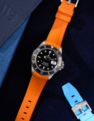 Wristbuddys Wristbuddy Klockarmband klockband rubberstrap rubber strap black svart black buckle clasp integrated premium rubber Rolex Submariner 16610, Rolex Submariner 116610, Rolex Submariner 14060, Rolex Submariner 114060 uhrenband rubber straps integrated replacement strap oysterflex KAUTSCHUKARMBAND uhrenband bracelet Urrem bracelet de montre cinturino per orologio cinturino dell'orologio horlogeband correa de reloj Uhrenarmband Uhrarmband rolex submariner
