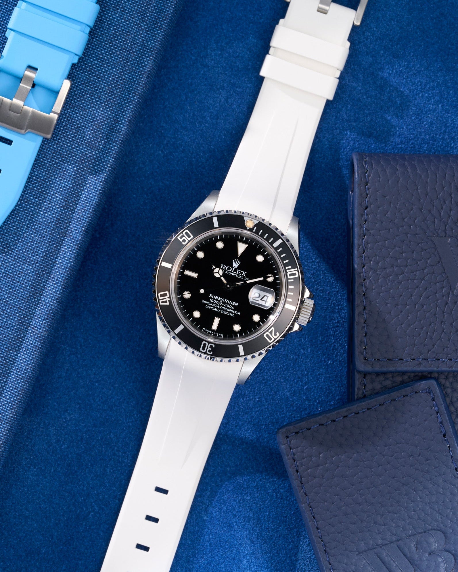 Wristbuddys Wristbuddy Klockarmband klockband rubberstrap rubber strap black svart black buckle clasp integrated premium rubber Rolex Submariner 16610, Rolex Submariner 116610, Rolex Submariner 14060, Rolex Submariner 114060 uhrenband rubber straps integrated replacement strap oysterflex KAUTSCHUKARMBAND uhrenband bracelet Urrem bracelet de montre cinturino per orologio cinturino dell'orologio horlogeband correa de reloj Uhrenarmband Uhrarmband rolex submariner