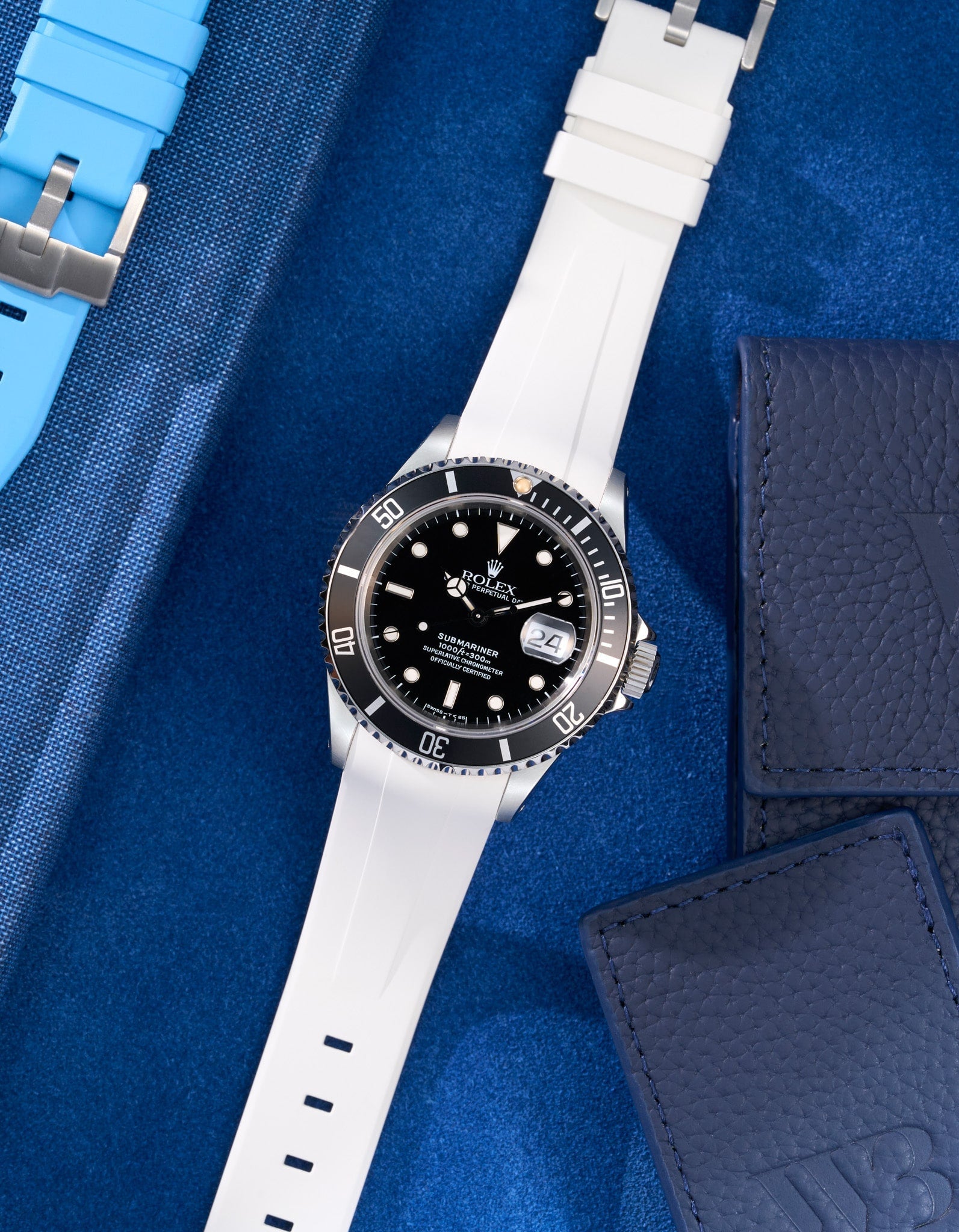 Wristbuddys Wristbuddy Klockarmband klockband rubberstrap rubber strap black svart black buckle clasp integrated premium rubber Rolex Submariner 16610, Rolex Submariner 116610, Rolex Submariner 14060, Rolex Submariner 114060 uhrenband rubber straps integrated replacement strap oysterflex KAUTSCHUKARMBAND uhrenband bracelet Urrem bracelet de montre cinturino per orologio cinturino dell'orologio horlogeband correa de reloj Uhrenarmband Uhrarmband rolex submariner