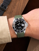 Wristbuddys Wristbuddy Klockarmband klockband rubberstrap rubber strap black svart black buckle clasp integrated premium rubber Rolex Submariner 16610, Rolex Submariner 116610, Rolex Submariner 14060, Rolex Submariner 114060 uhrenband rubber straps integrated replacement strap oysterflex KAUTSCHUKARMBAND uhrenband bracelet Urrem bracelet de montre cinturino per orologio cinturino dell'orologio horlogeband correa de reloj Uhrenarmband Uhrarmband rolex submariner