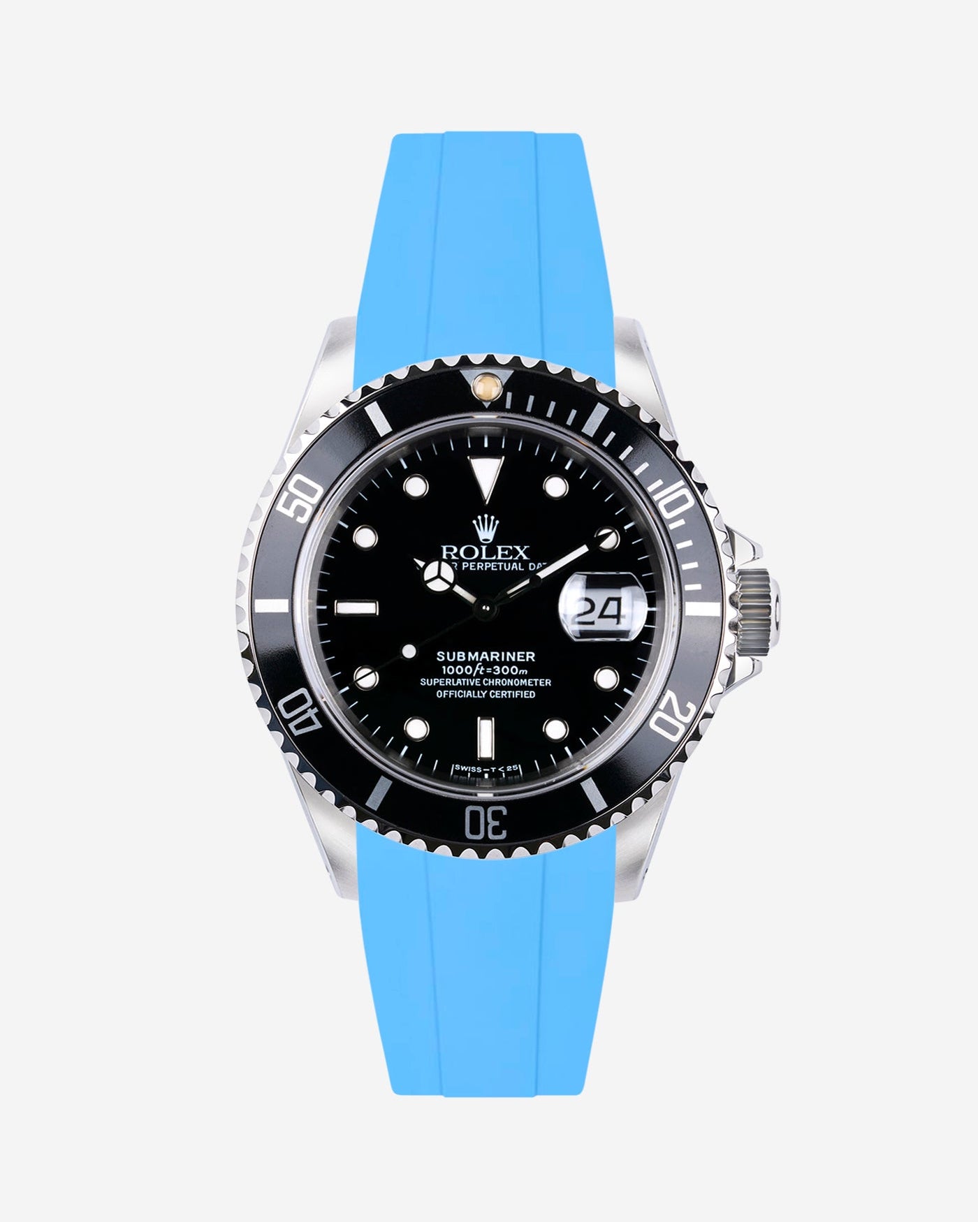 Wristbuddys Wristbuddy Klockarmband klockband rubberstrap rubber strap black svart black buckle clasp integrated premium rubber Rolex Submariner 16610, Rolex Submariner 116610, Rolex Submariner 14060, Rolex Submariner 114060 uhrenband rubber straps integrated replacement strap oysterflex KAUTSCHUKARMBAND uhrenband bracelet Urrem bracelet de montre cinturino per orologio cinturino dell'orologio horlogeband correa de reloj Uhrenarmband Uhrarmband rolex submariner
