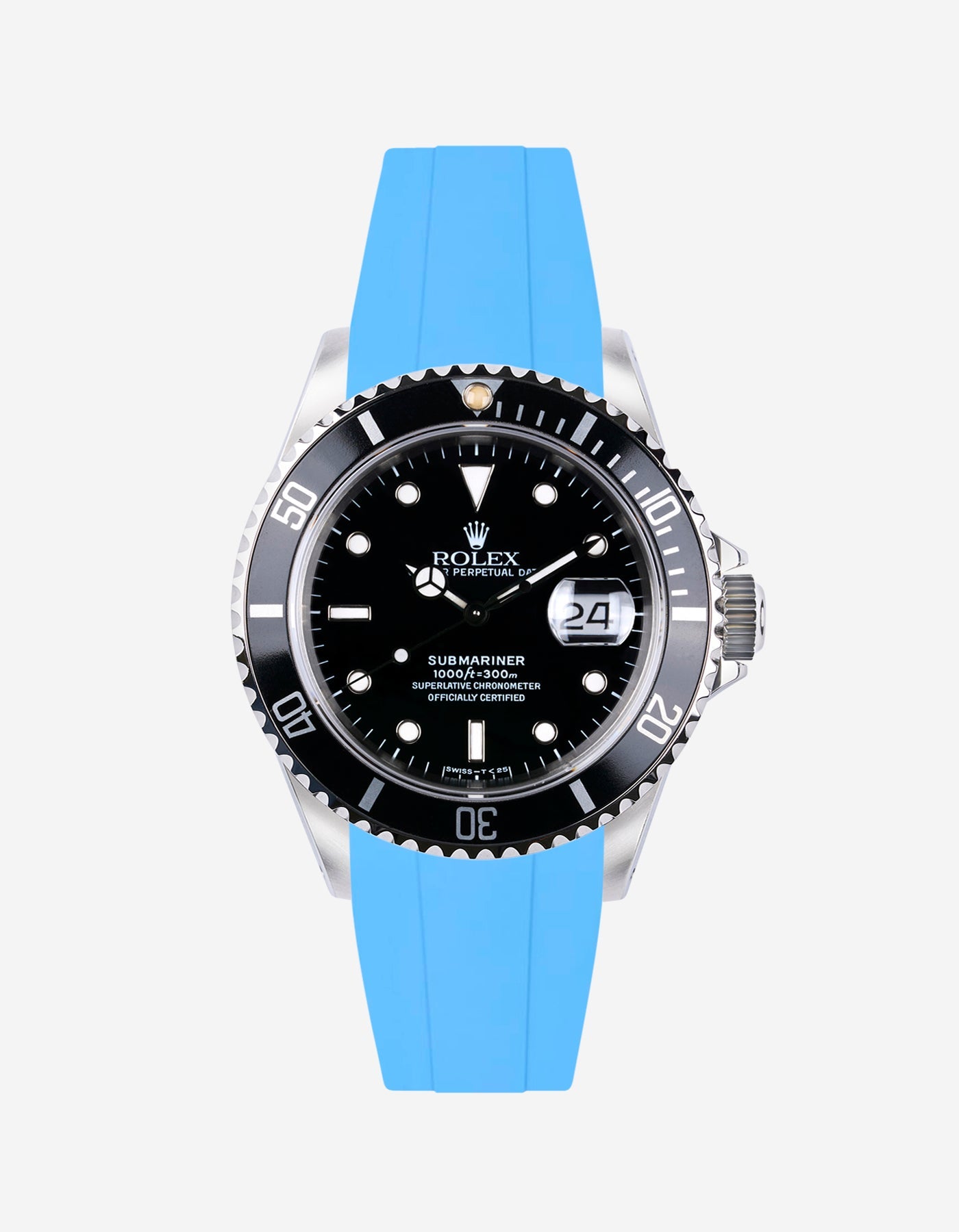 Wristbuddys Wristbuddy Klockarmband klockband rubberstrap rubber strap black svart black buckle clasp integrated premium rubber Rolex Submariner 16610, Rolex Submariner 116610, Rolex Submariner 14060, Rolex Submariner 114060 uhrenband rubber straps integrated replacement strap oysterflex KAUTSCHUKARMBAND uhrenband bracelet Urrem bracelet de montre cinturino per orologio cinturino dell'orologio horlogeband correa de reloj Uhrenarmband Uhrarmband rolex submariner