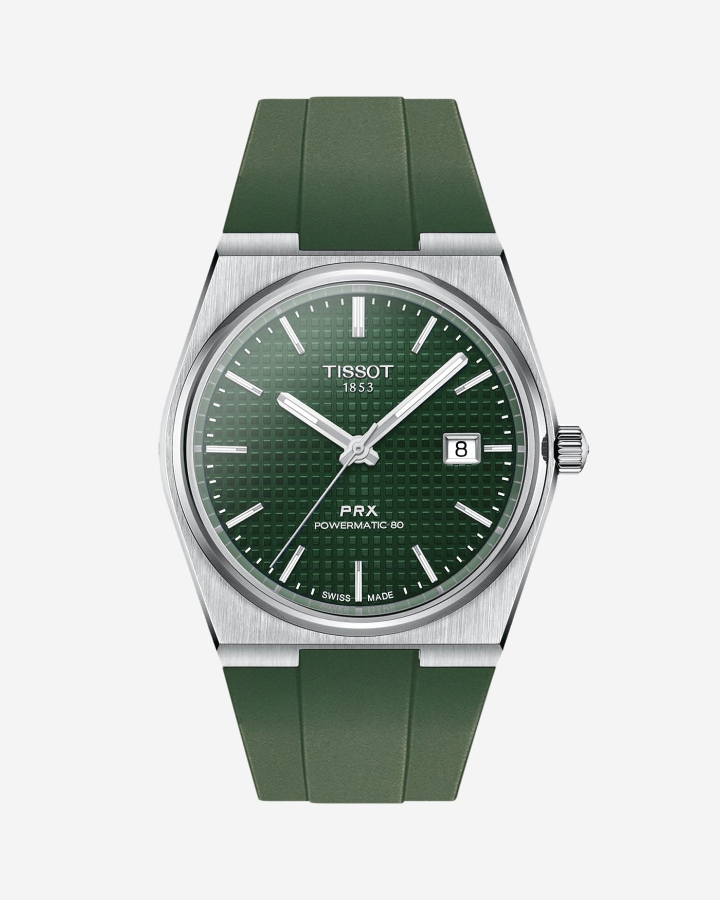 tissot prx straps powermatic 80 rubber perfect fit straps for tissot prx replacement Bracelet alternatives Aftermarket bands Custom straps Wristband choices Rubber band collection upgrades High-quality bands Watch accessories Strap Watchband 40mm T137.407.11.051.00 automatic green grun grön best watch under 1000 USD