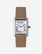Taupe Cowhide Leather Straps for Cartier Tank Must - Wristbuddys