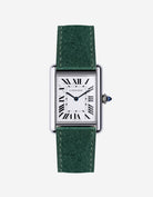 Dark Green Suede Leather Straps for Cartier Tank Must - Wristbuddys