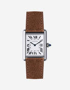 Brown Suede Leather Straps for Cartier Tank Must - Wristbuddys