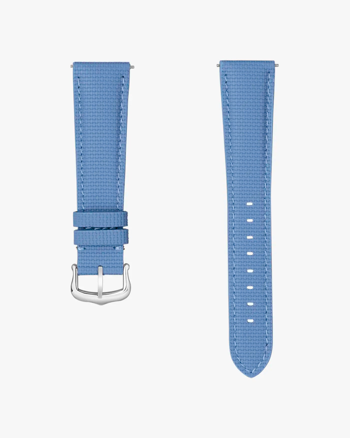 Light Blue Rubberised Sailcloth Leather Strap – collection listing overview