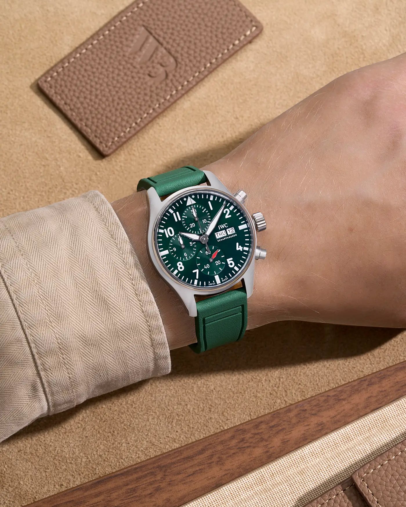 Durable IWC rubber watch strap – flexible and waterproof watch band with secure fit