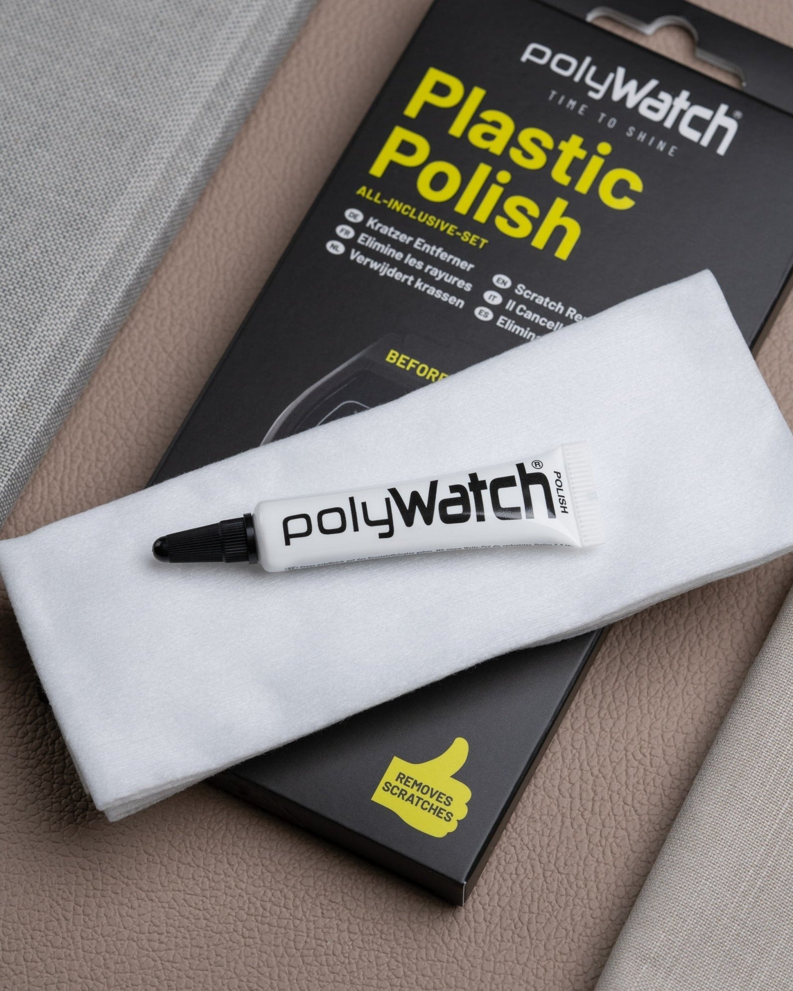 scratch remover hesalite polishing remove scratches on your watch crystal plexicrystal scratch remove shop online how to use polywatch wristbuddys polermedel polera klockan polera bort repor på klockan före och efter remove scratches moonswatch