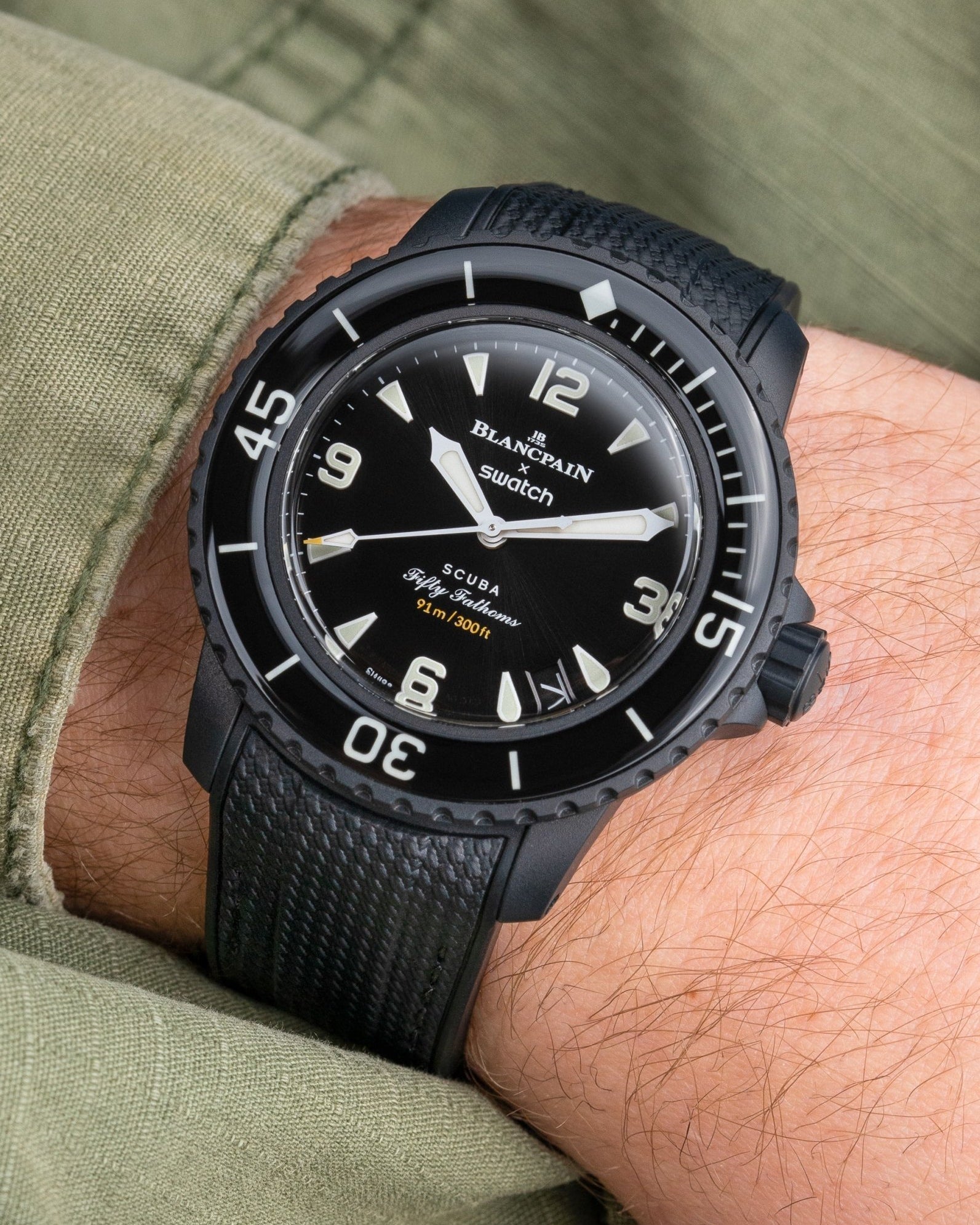 Blancpain X Swatch Bioceramic Scuba FIFTY FATHOMS rubber watch strap, ANTARTIC OCEAN Pacific Ocean Atlantic Ocean Indian Ocean Arctic Ocean, 22mm, black,, watchstrap, watch strap,Schwarz Uhrenarmband, Armbanduhrband nero, cinturino orologio cinturino noir bracelet de montre, svart klockarmband armbandsurband,, sort, hvid, urrem, rem wristbuddys wristbuddies wristbuddy wrist buddys