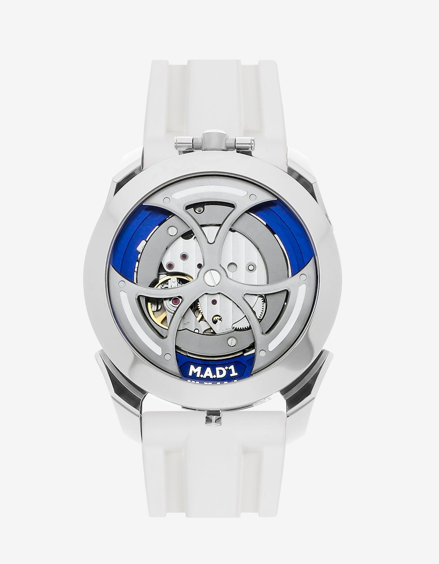 wristbuddys wristbuddy wristbuddies wrist Buddy watch strap band replacement integrated curved rubber FKM vulcanized best quality strap size lug width 22mm wristbands klockarmband uhrenarmband uhrenband watchstrap watchband MB&F Mad1 M.a.d.1 MADone red edition blue edition MBnF