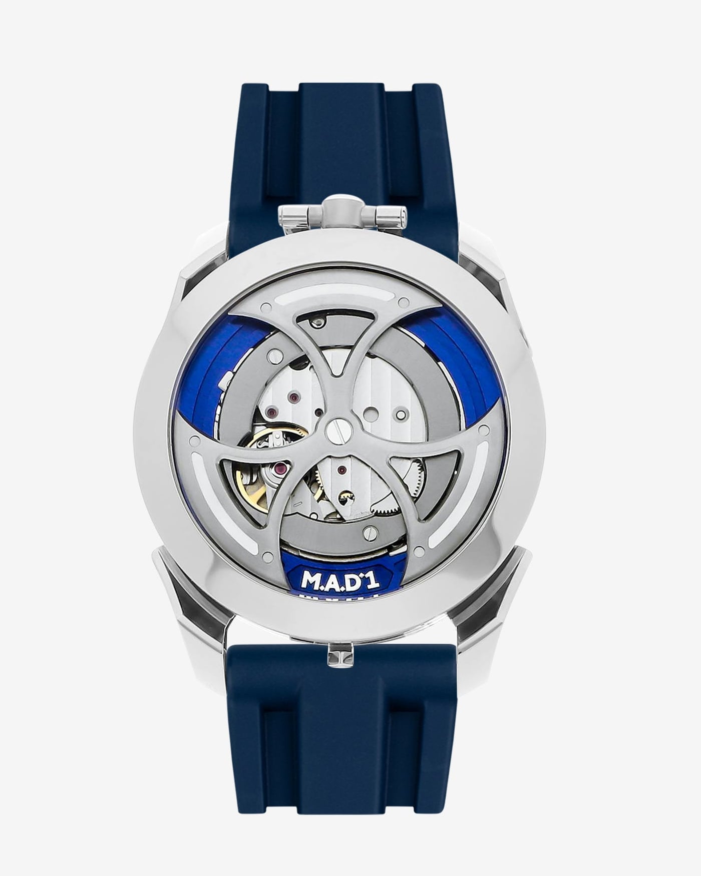 wristbuddys wristbuddy wristbuddies wrist Buddy watch strap band replacement integrated curved rubber FKM vulcanized best quality strap size lug width 22mm wristbands klockarmband uhrenarmband uhrenband watchstrap watchband MB&F Mad1 M.a.d.1 MADone red edition blue edition MBnF blue edition