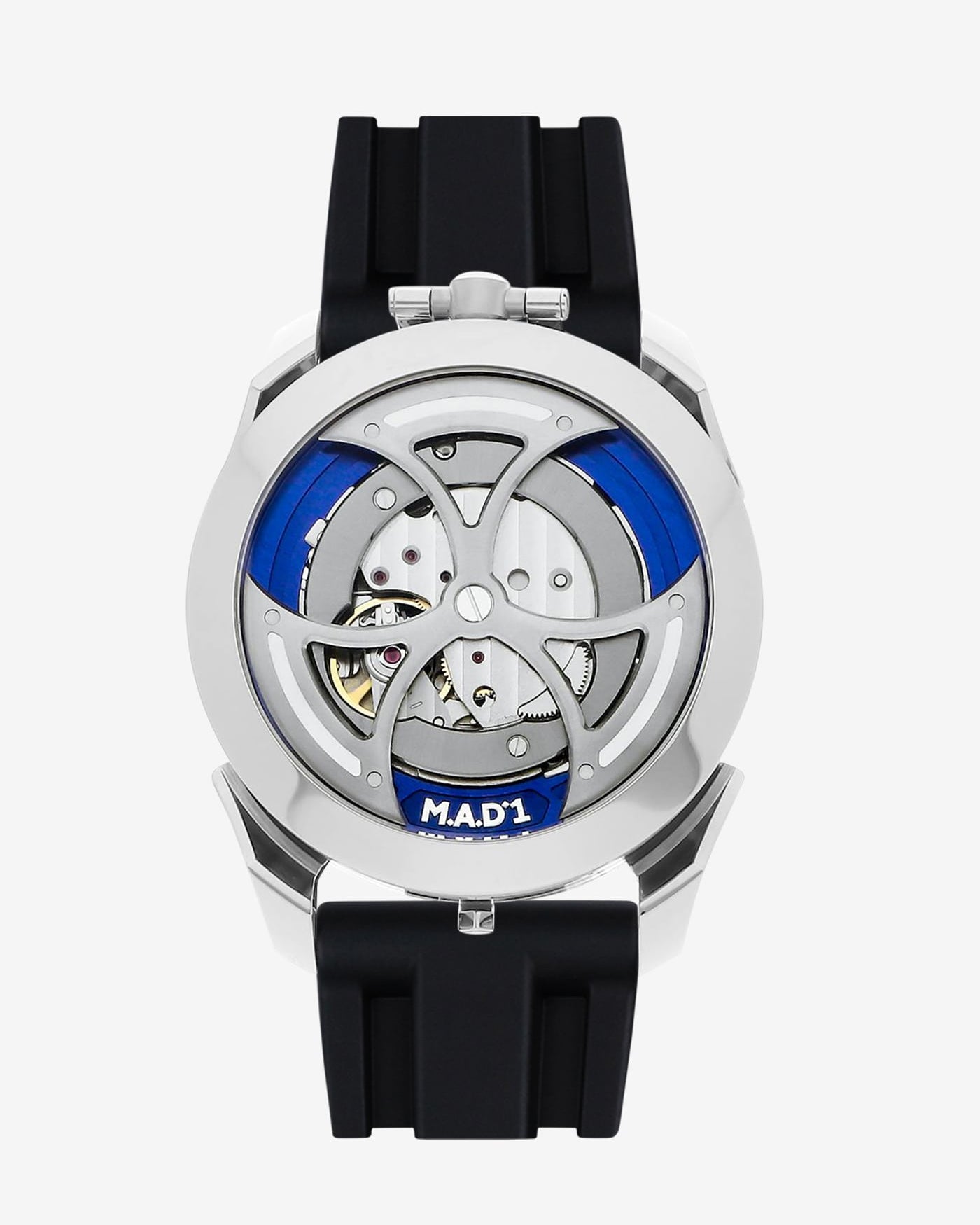 wristbuddys wristbuddy wristbuddies wrist Buddy watch strap band replacement integrated curved rubber FKM vulcanized best quality strap size lug width 22mm wristbands klockarmband uhrenarmband uhrenband watchstrap watchband MB&F Mad1 M.a.d.1 MADone red edition blue edition MBnF